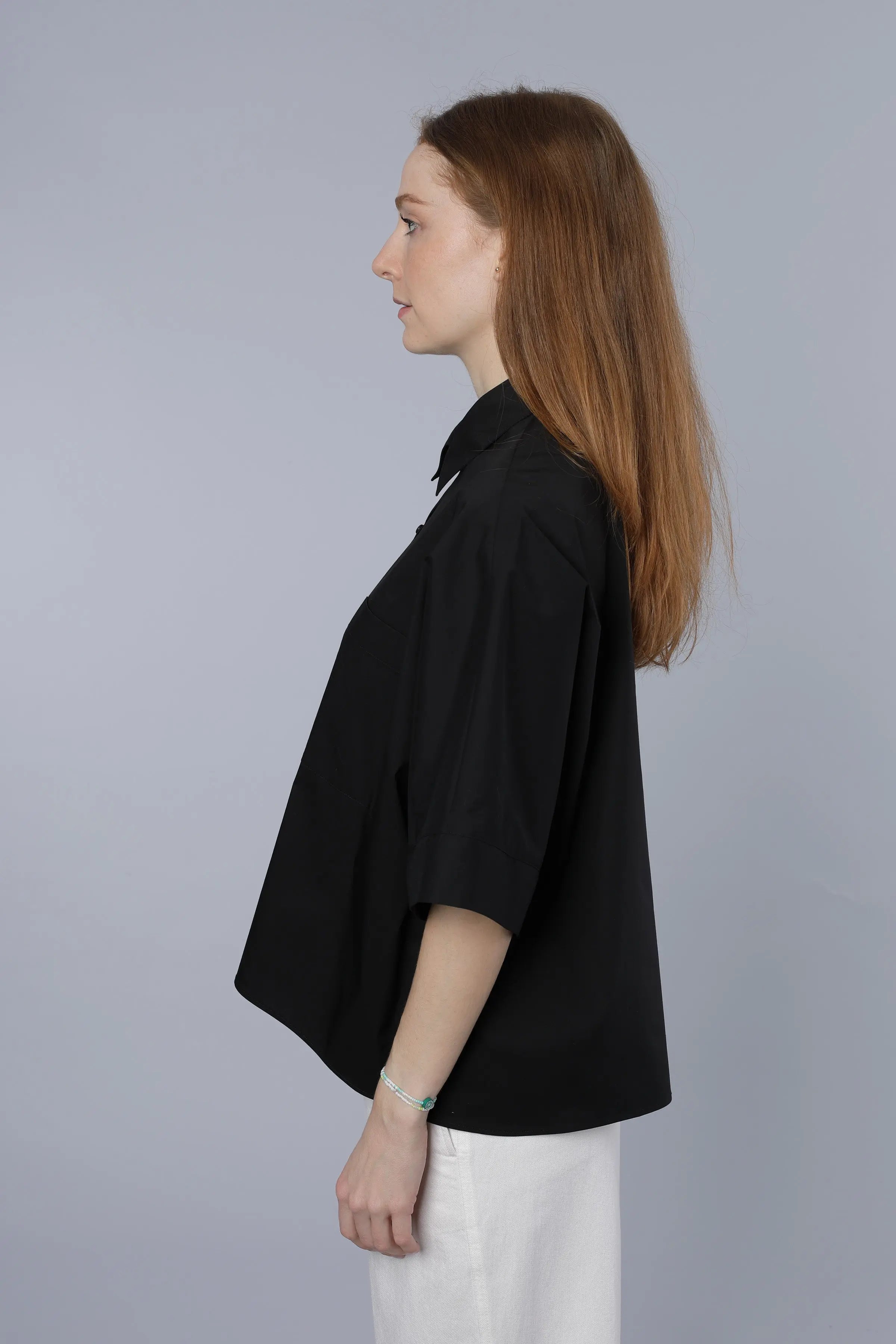 Baumwollbluse BLACK Nadine H