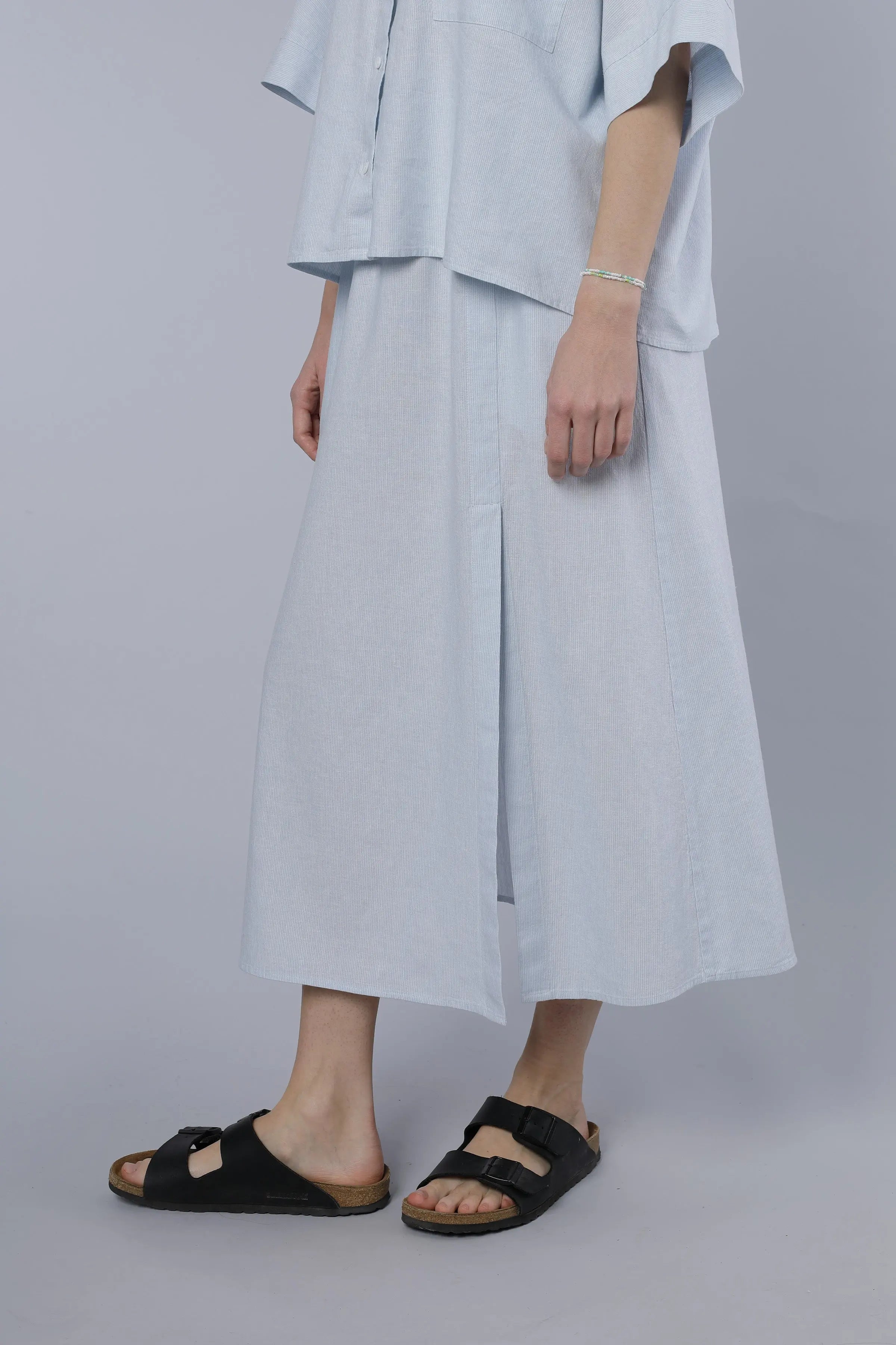 Langer Rock sky blue Nadine H