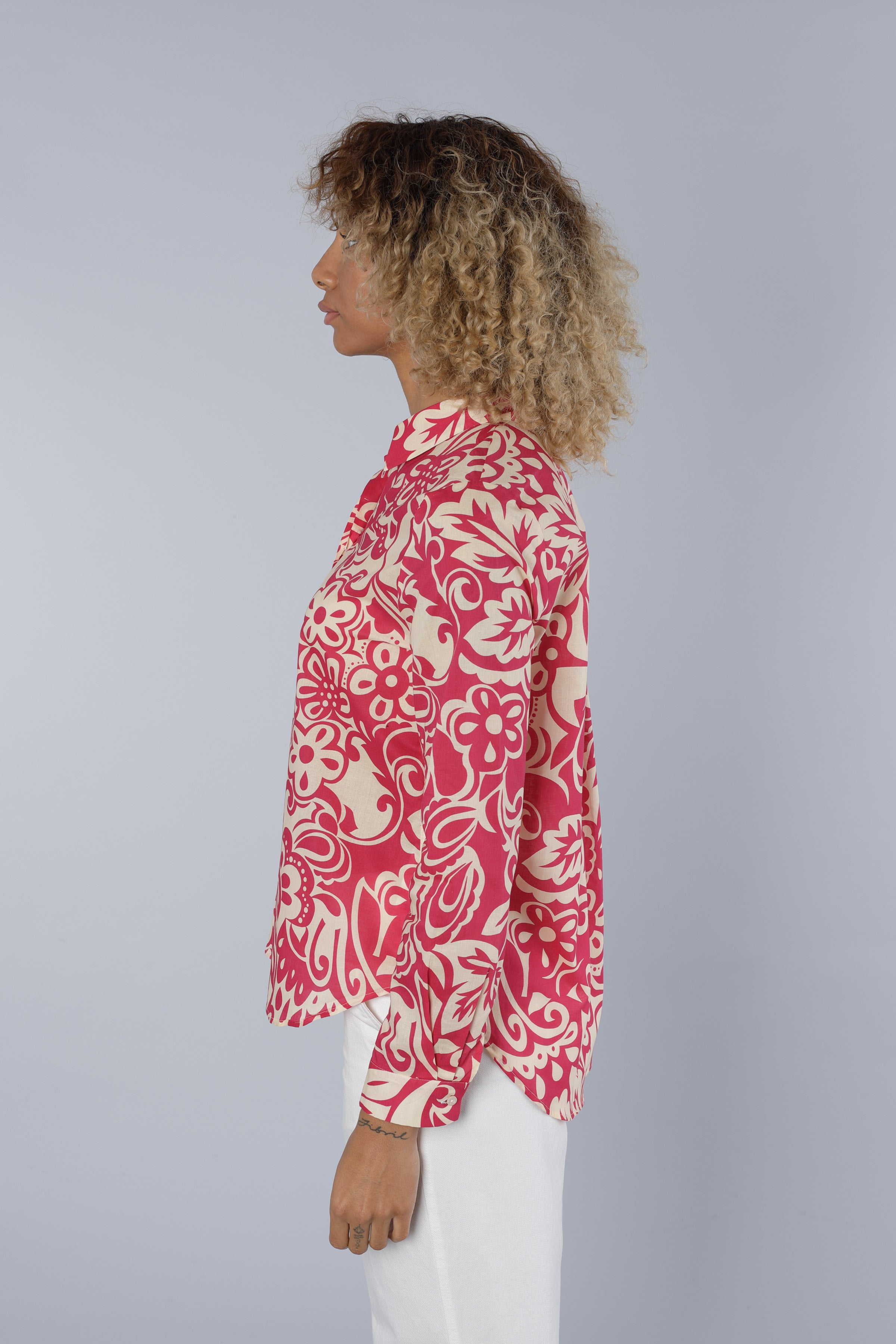 Katoenen blouse MULTICOLOUR