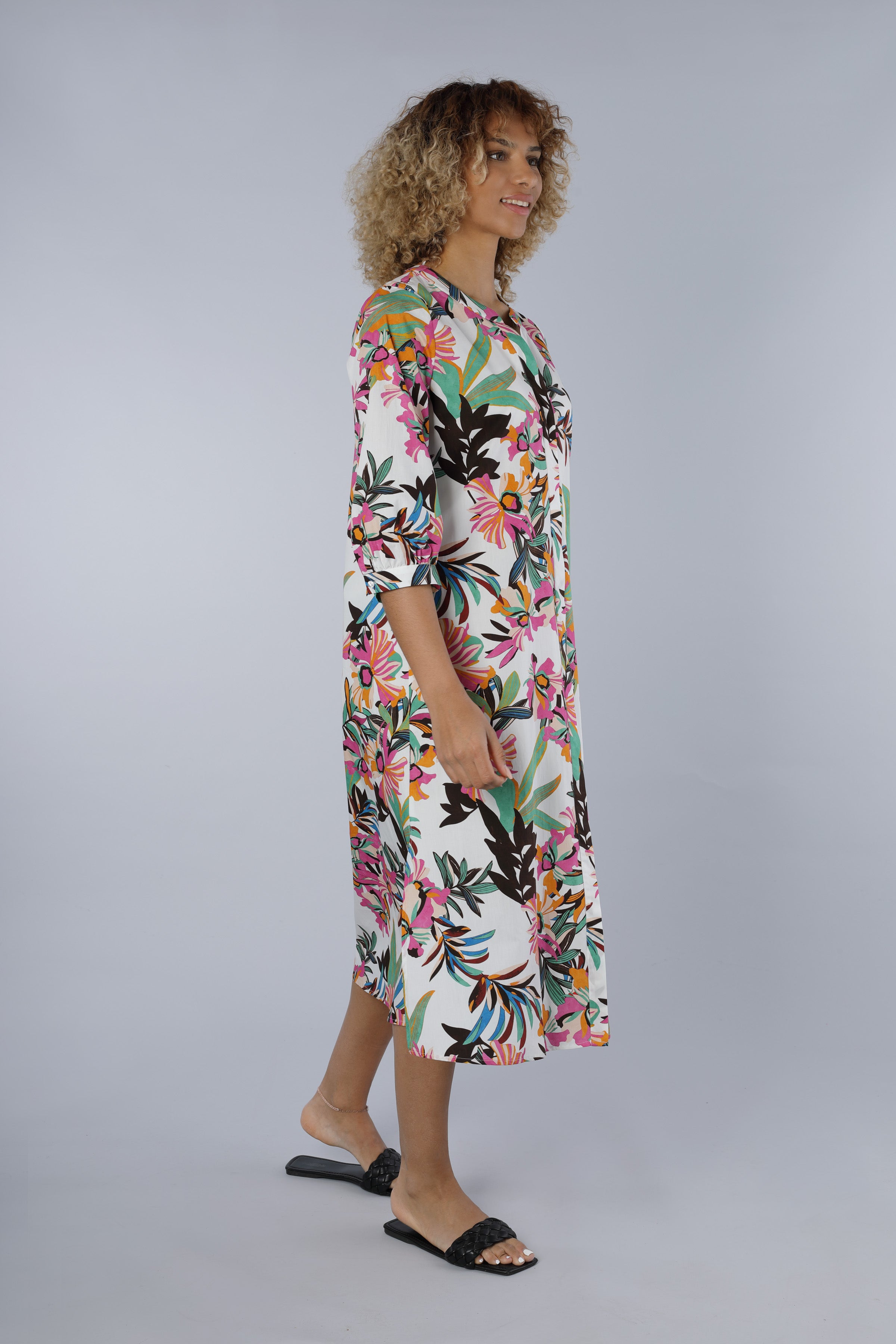 Baumwollkleid MULTICOLOUR