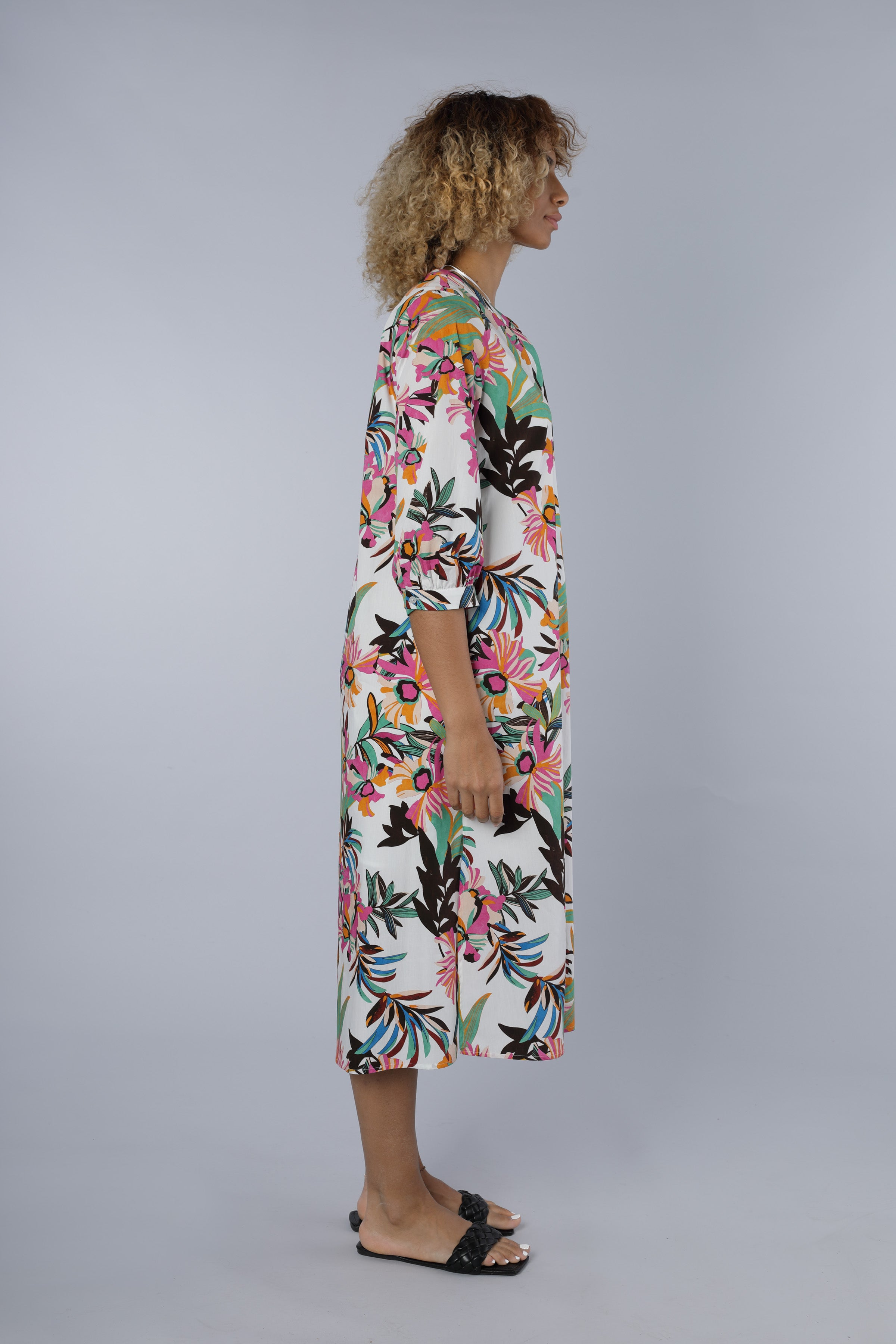 Baumwollkleid MULTICOLOUR