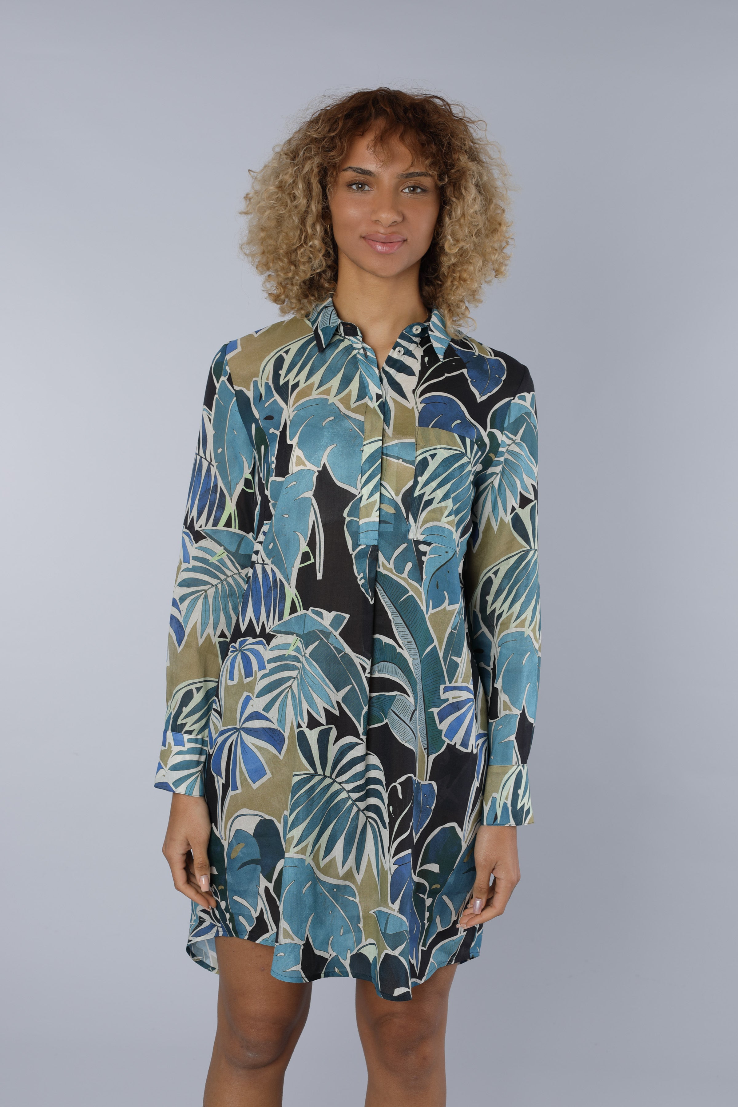Sommerkleid MULTICOLOUR BLUE