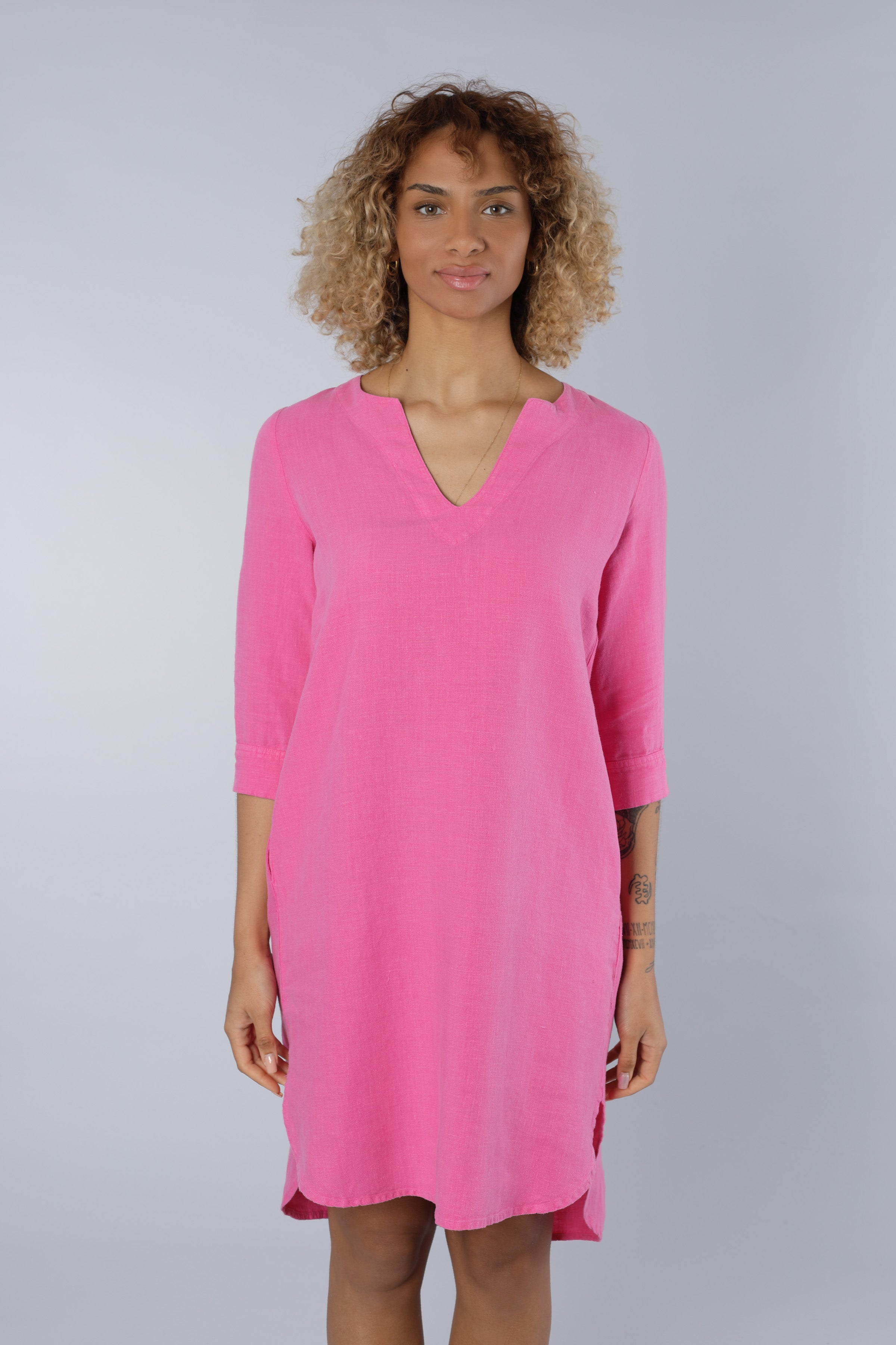 Leinenkleid PINK