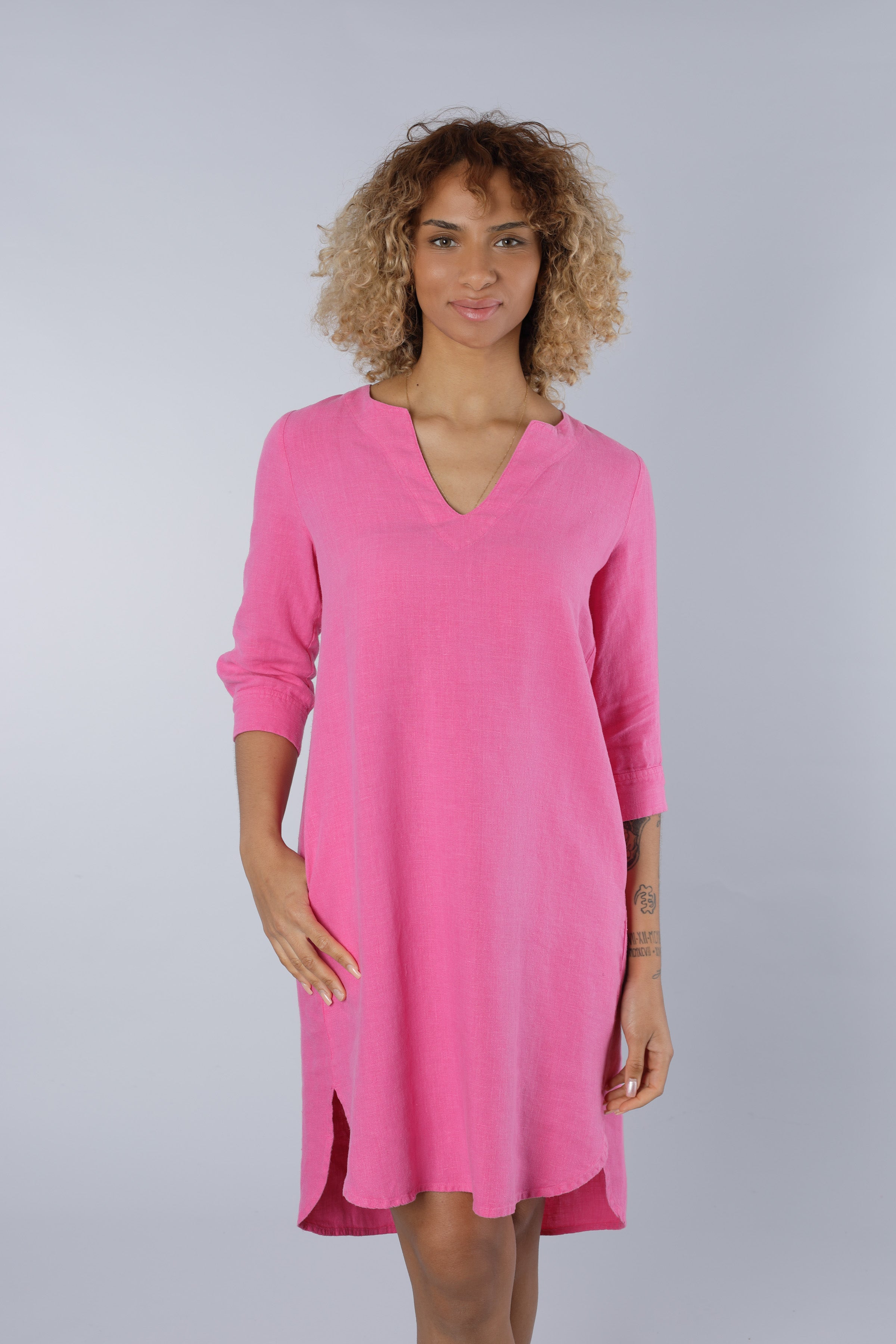 Leinenkleid PINK