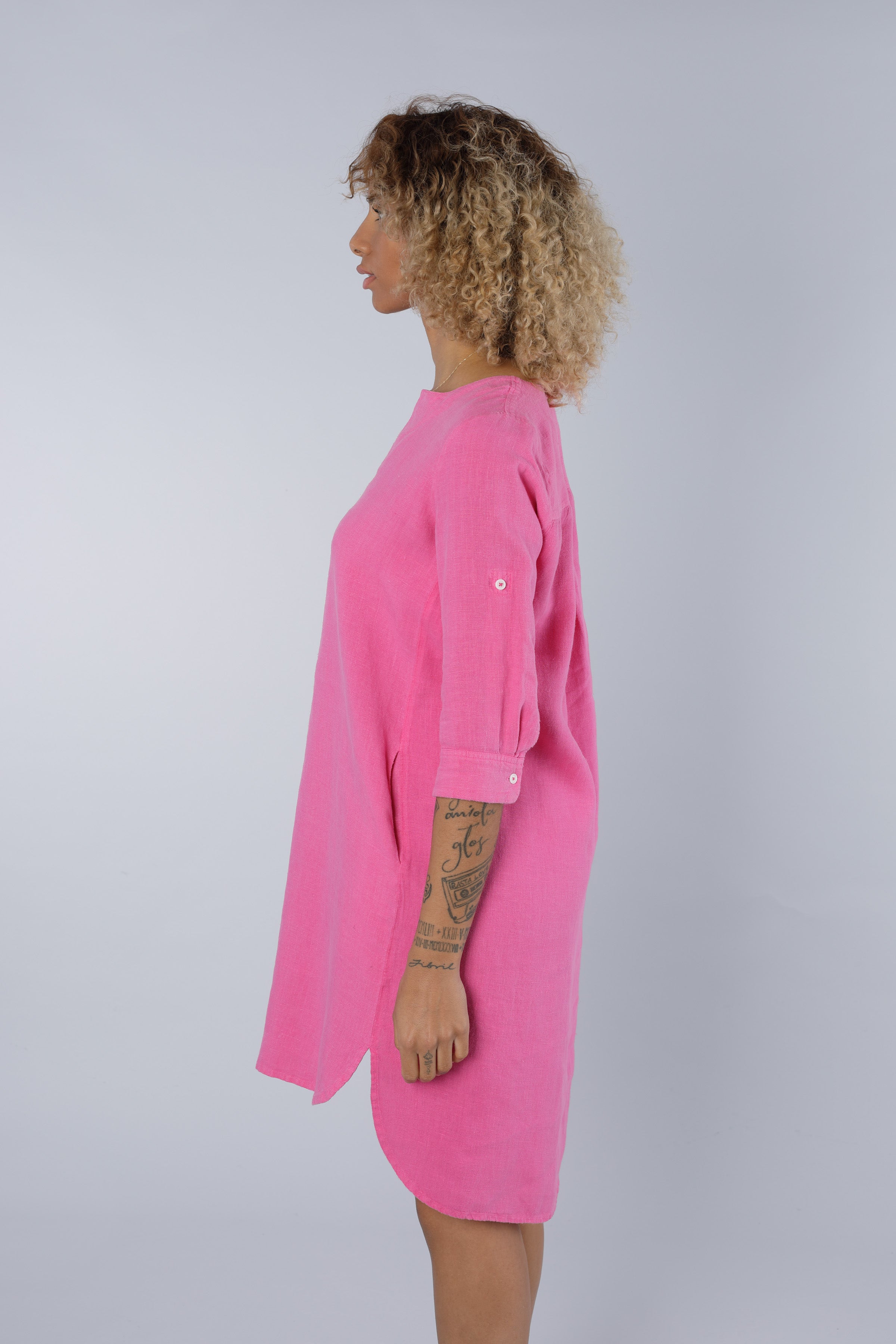 Leinenkleid PINK