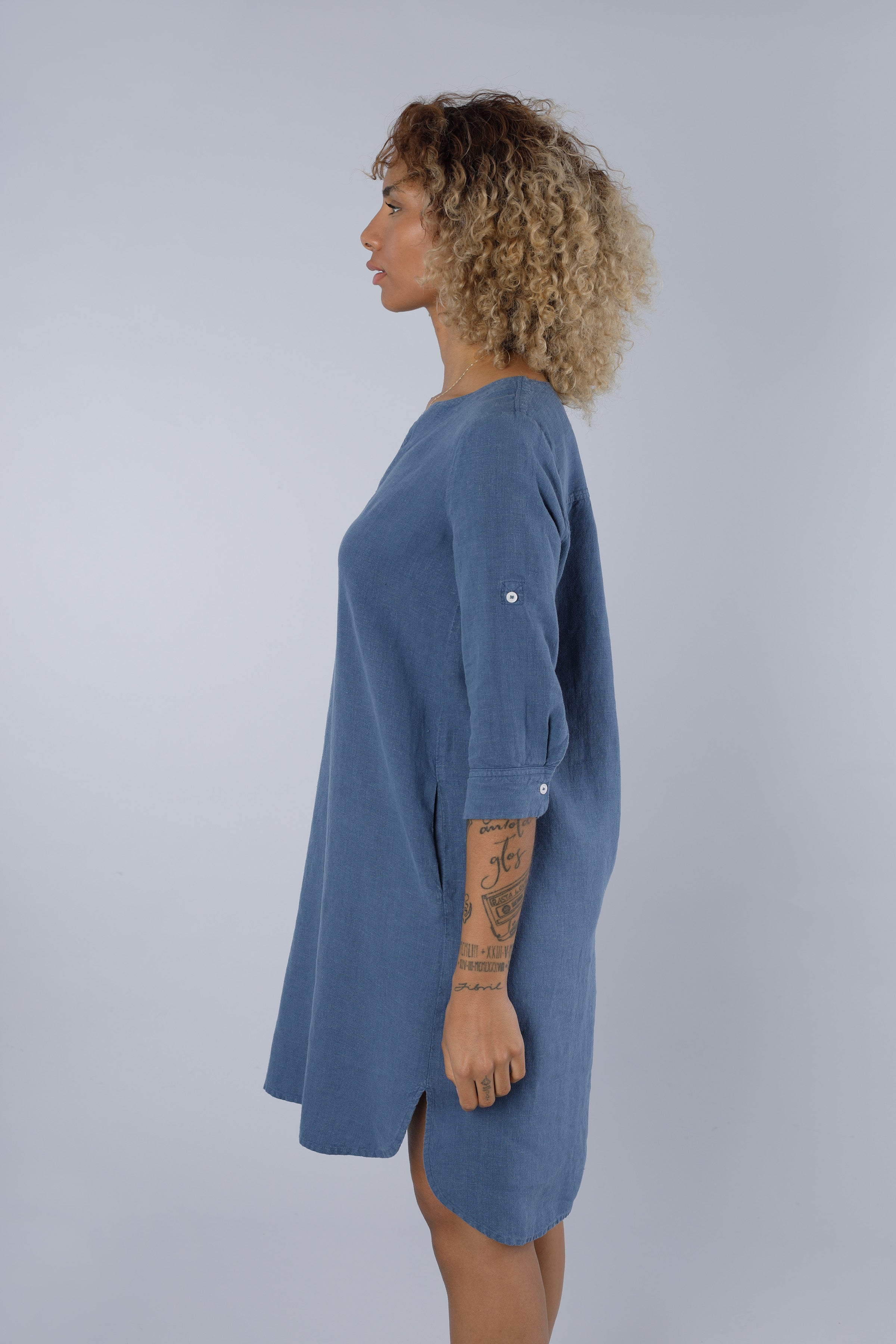 Leinenkleid BLUE