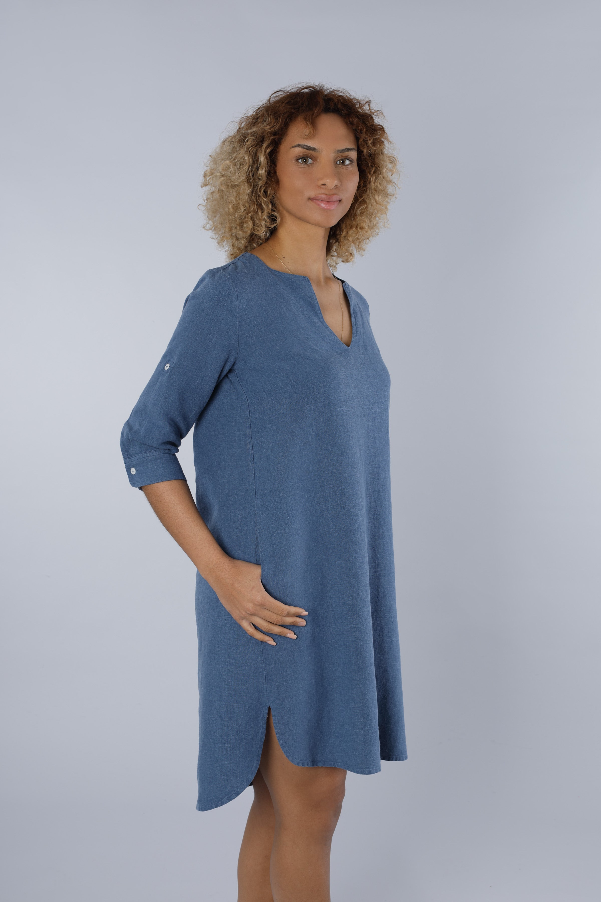 Leinenkleid BLUE