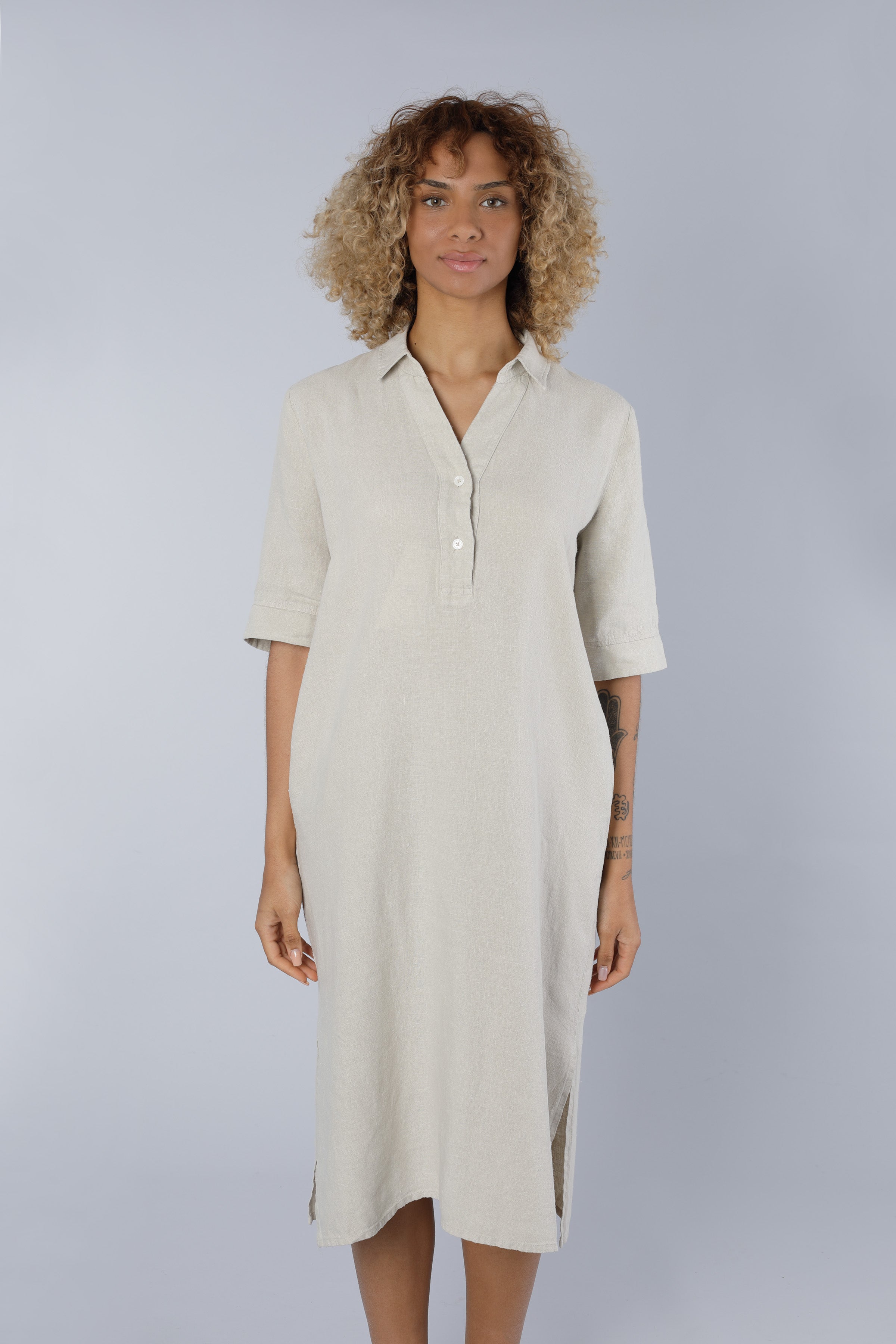 Leinenkleid BEIGE