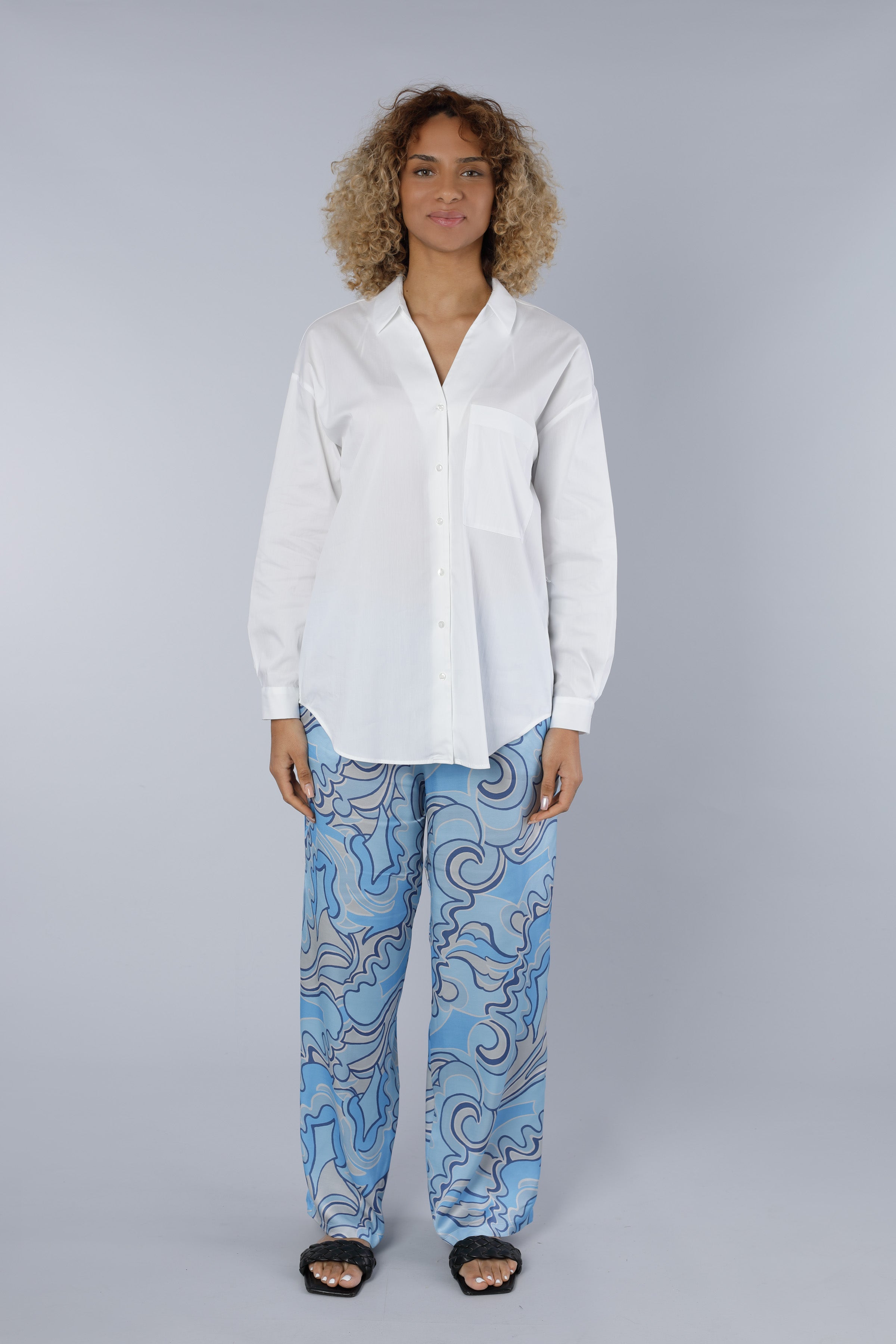 Cotton blouse WHITE