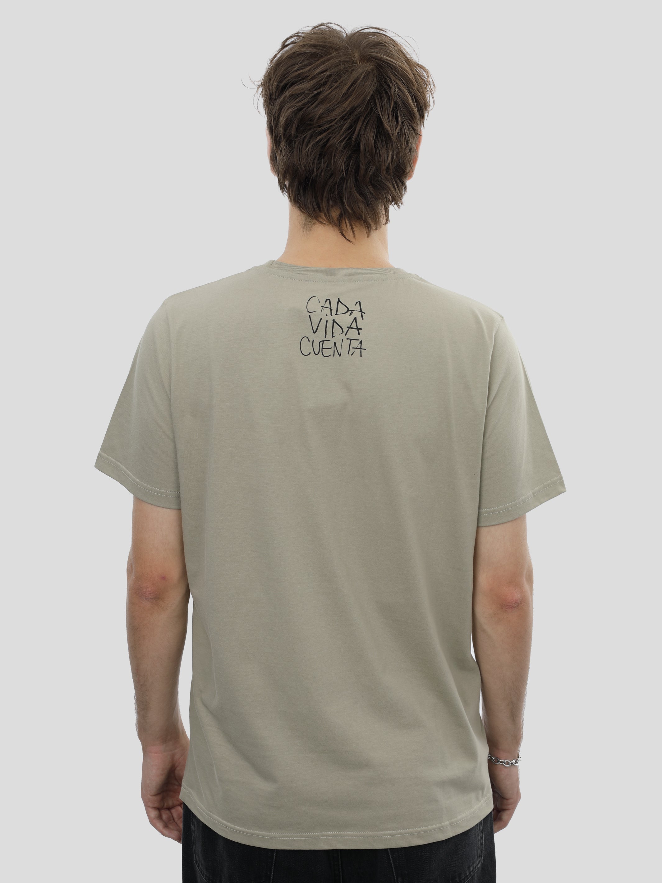 T-shirt slim fit unisexe en olive