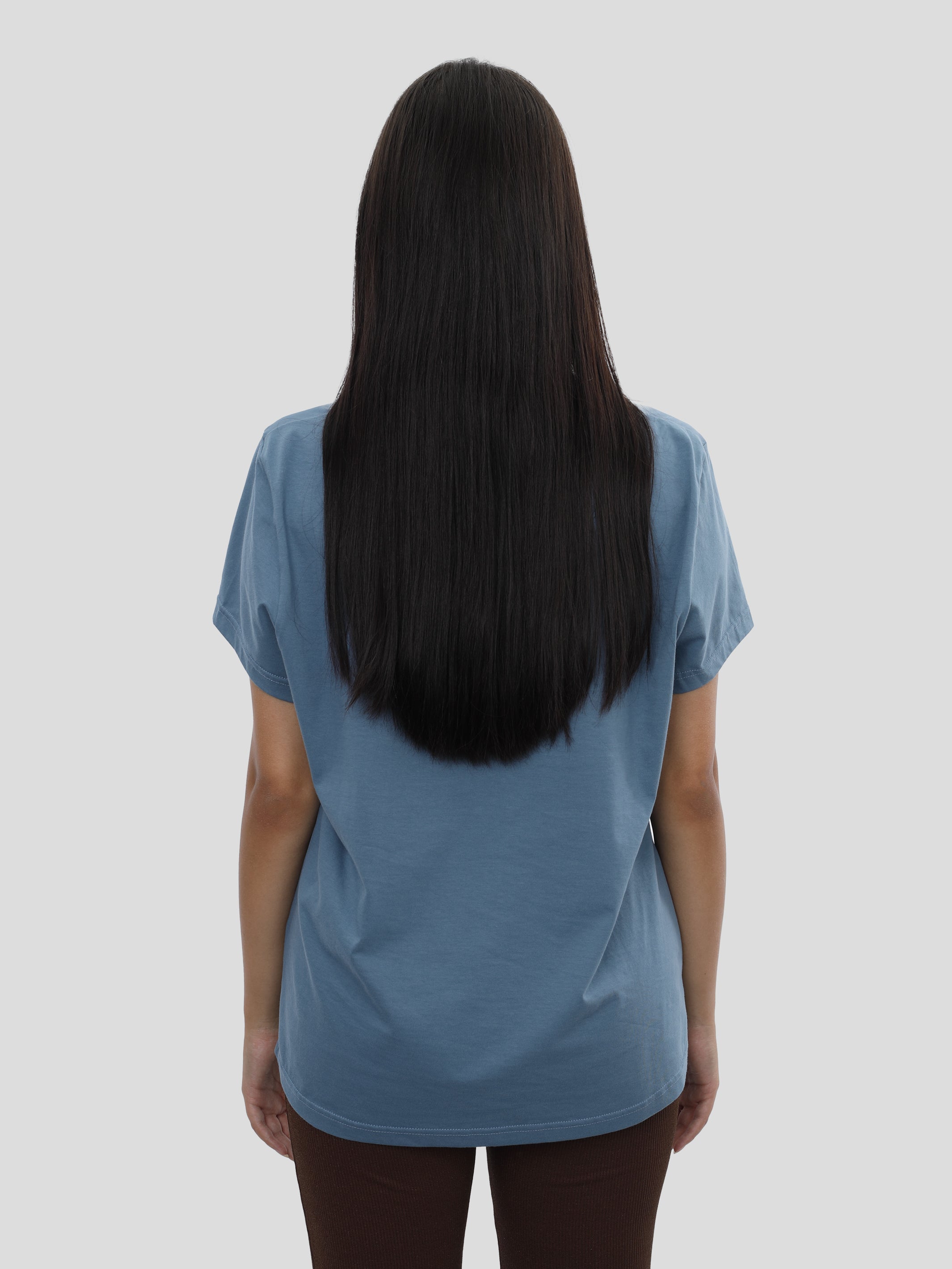 T-Shirt Loose Frauen in Blau