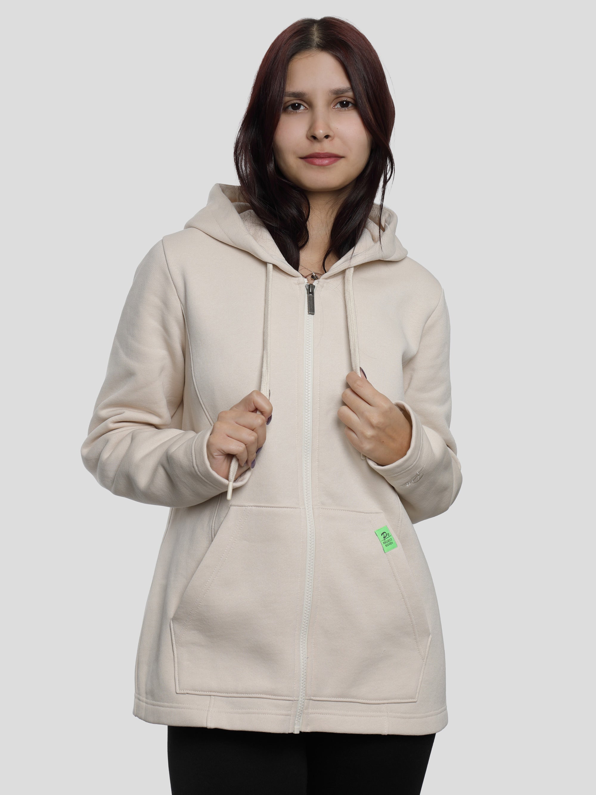 Regular zip hoodie for women in Perfectly Pal