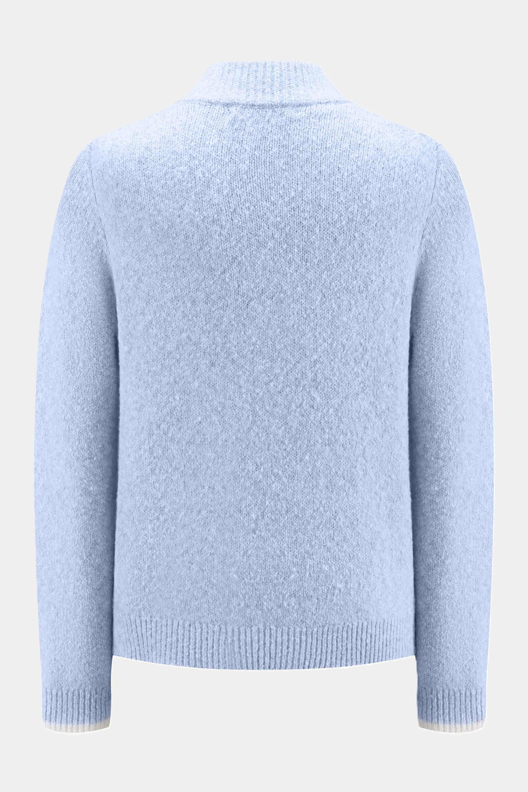 Six-o-seven elegant stand-up collar sweater LIGHT BLUE L/G MISSING