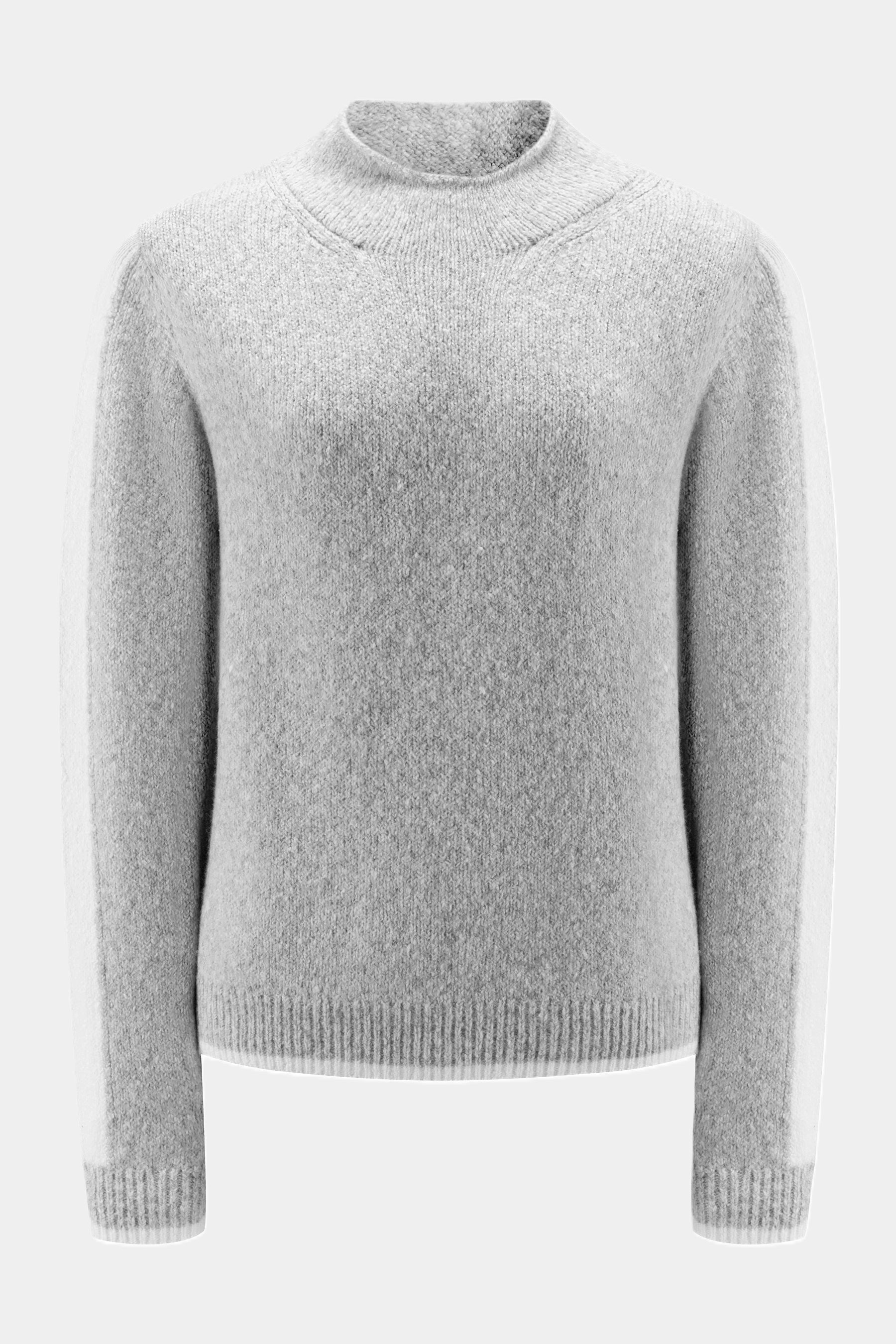Six-o-seven modern stand-up collar sweater LIGHT GREY L/G MISSING