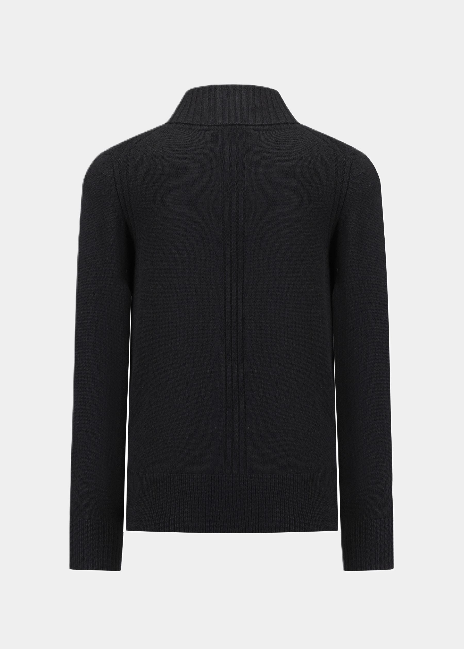 Rollkragenpullover BLACK