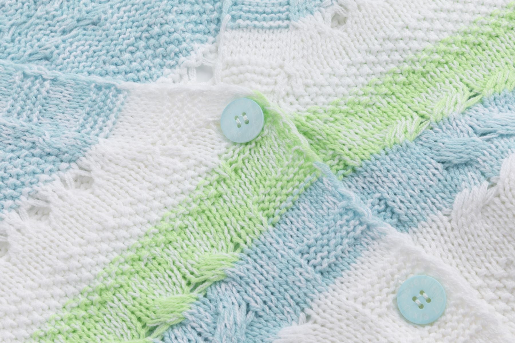Gebreide vest TURQUOISE