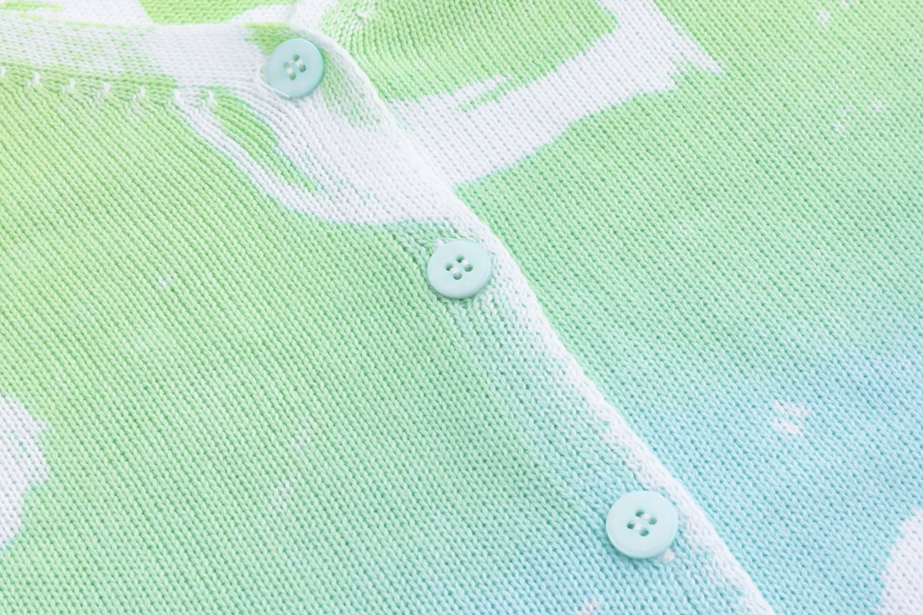 Cardigan en coton TURQUOISE