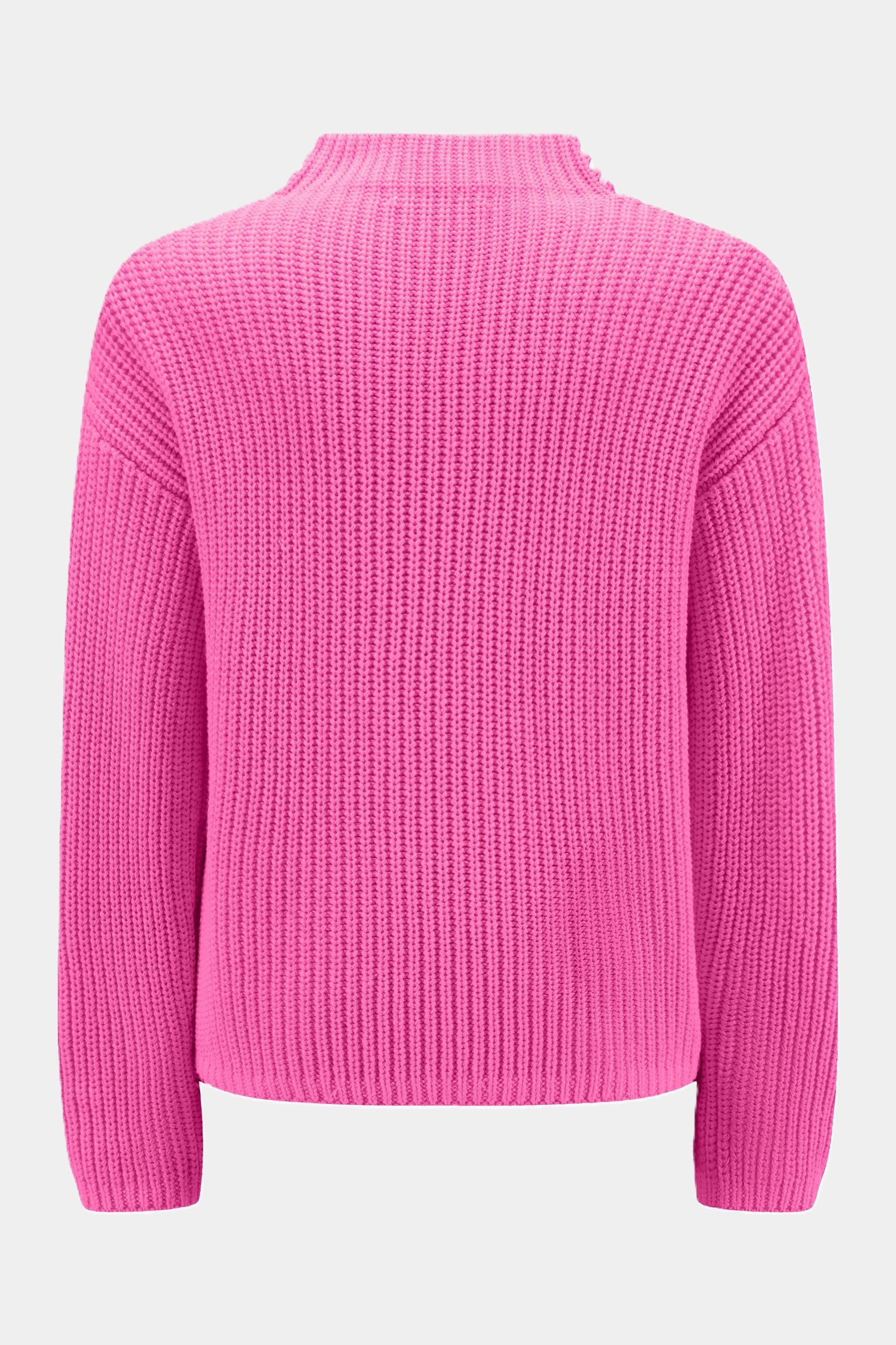 Six-o-seven Grobstrickpullover mit Stehkragen PINK