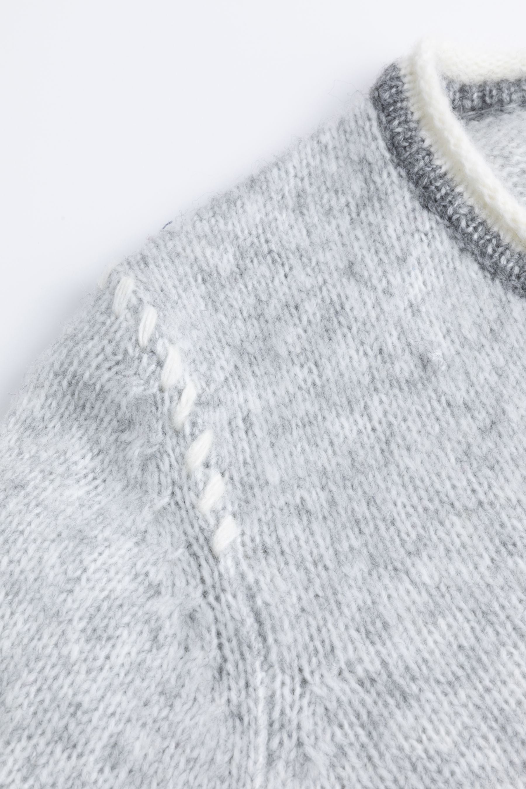 Six-o-seven Strick-Cardigan mit Herzmotiv LIGHT GREY