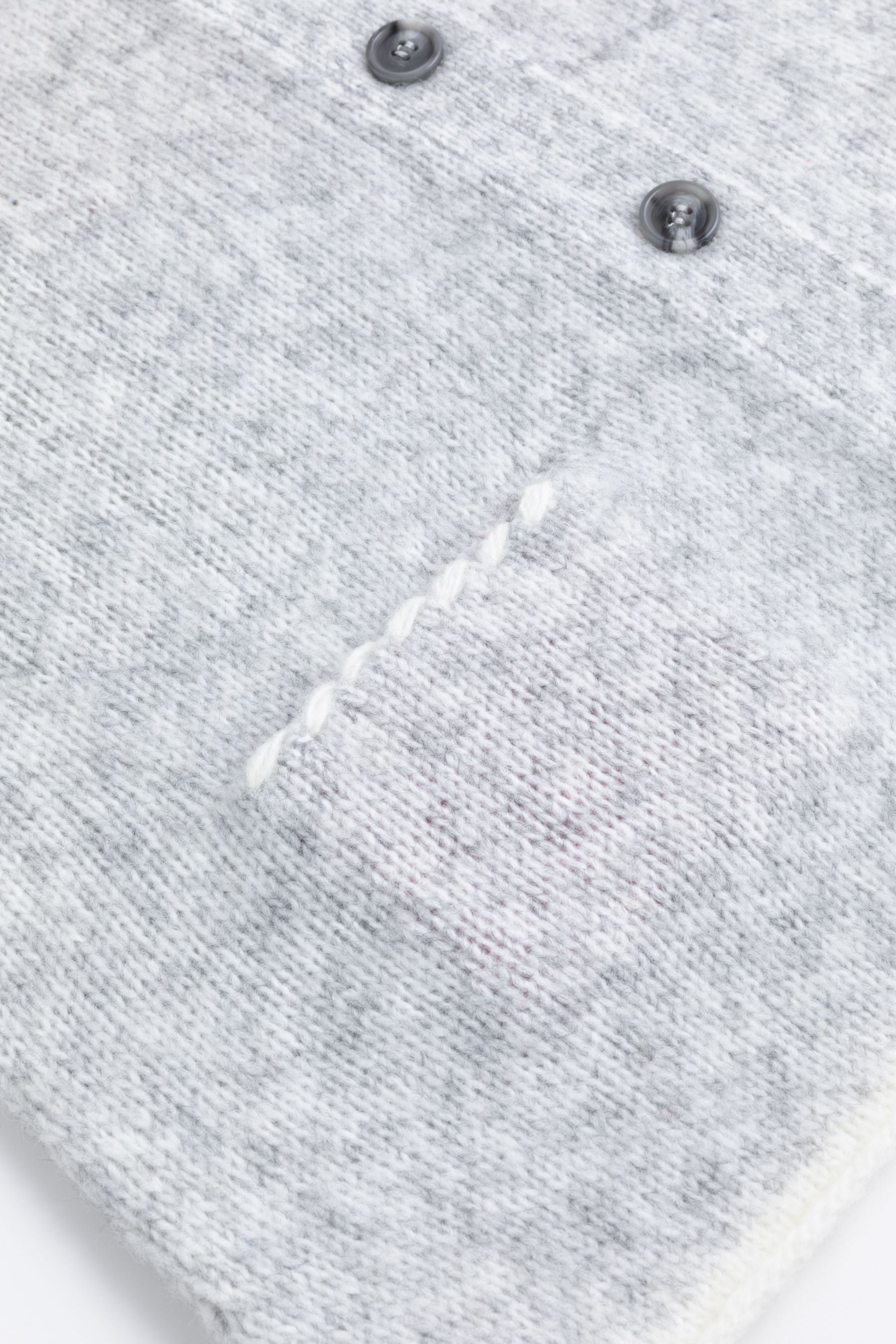 Six-o-seven Strick-Cardigan mit Herzmotiv LIGHT GREY