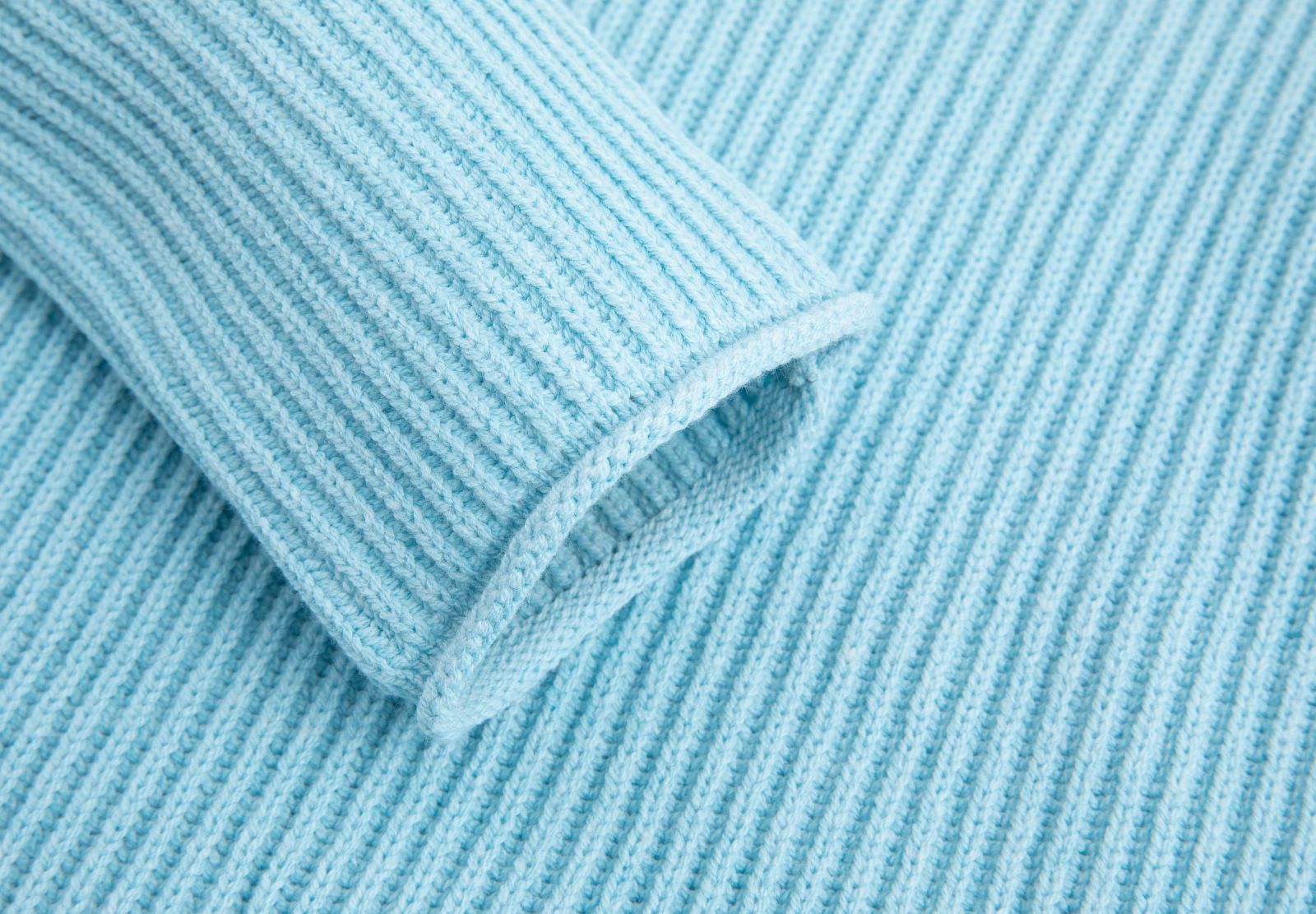 Baumwollpullover TURQUOISE