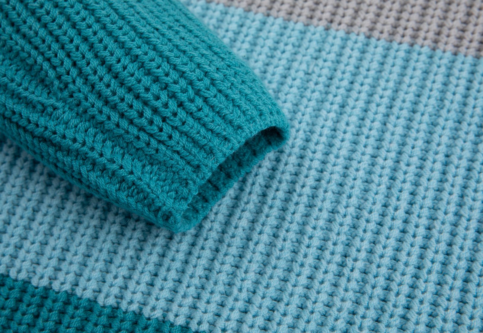 Cotton sweater TURQUOISE