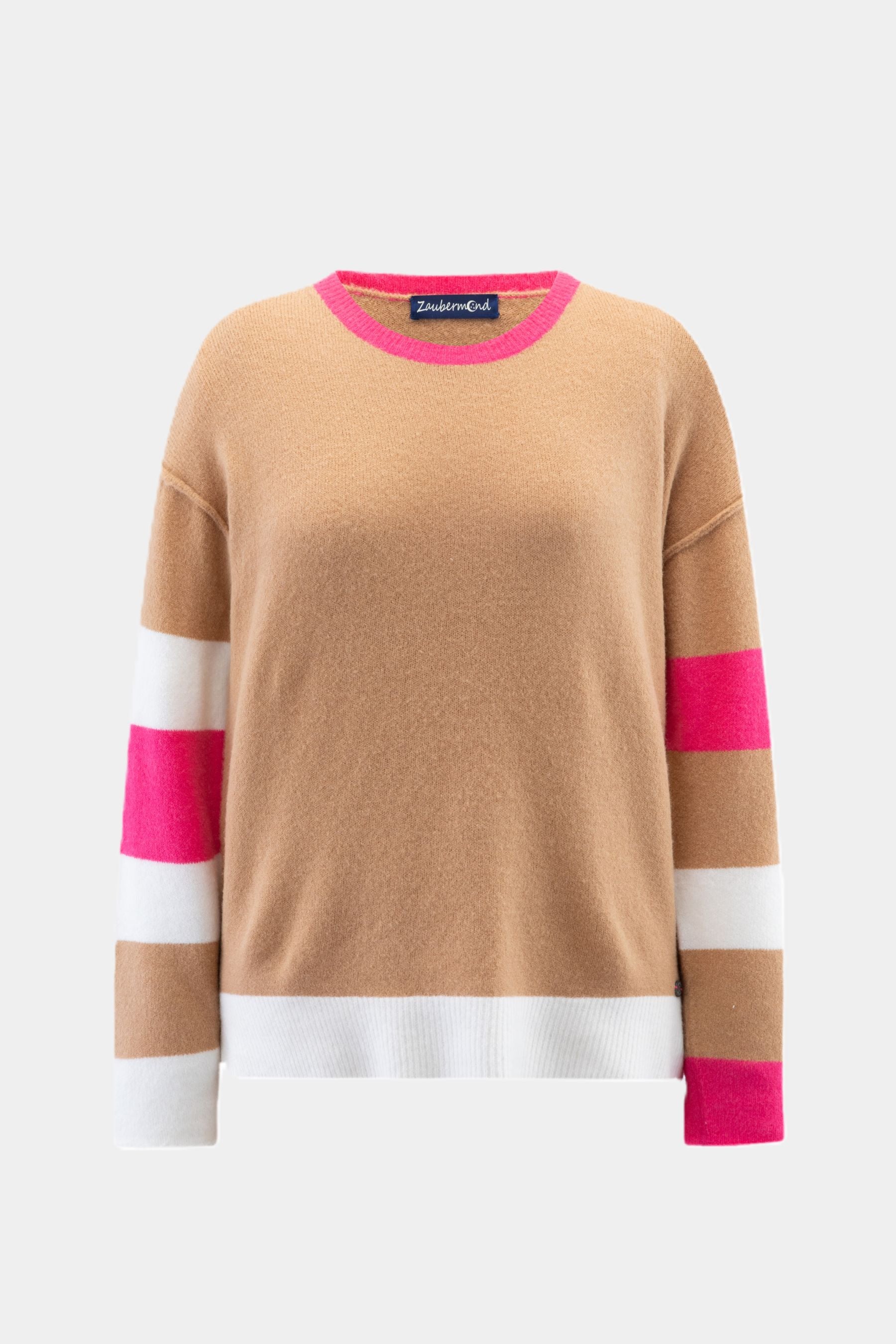 Knitted sweater CAMEL