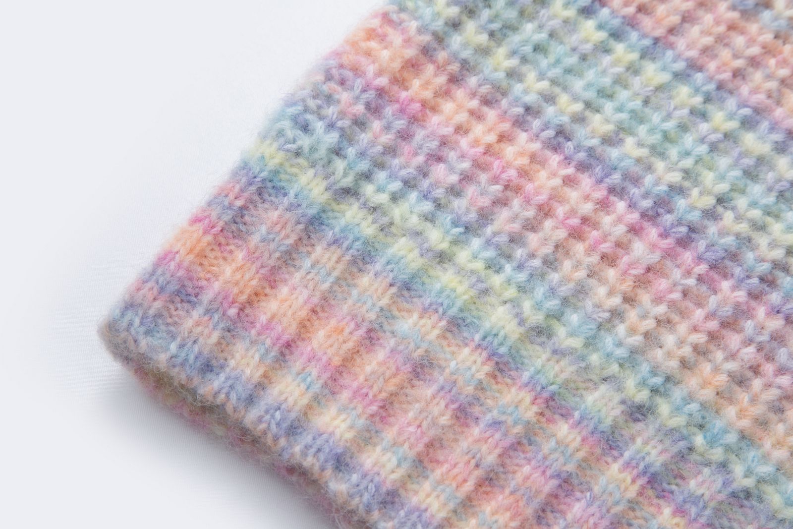 Strikpullover met opstaande kraag MULTICOLOR