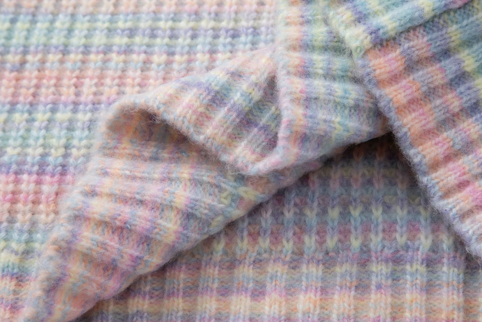 Strikpullover met opstaande kraag MULTICOLOR