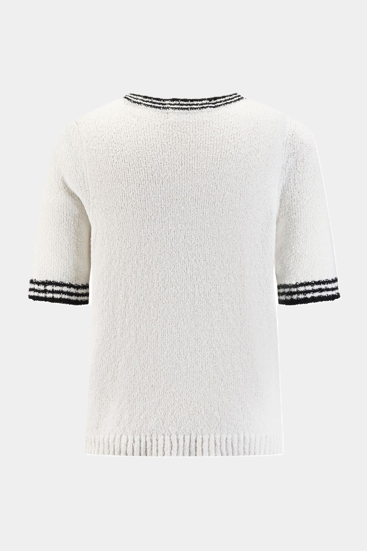 Knitted sweater with puff sleeves Off White