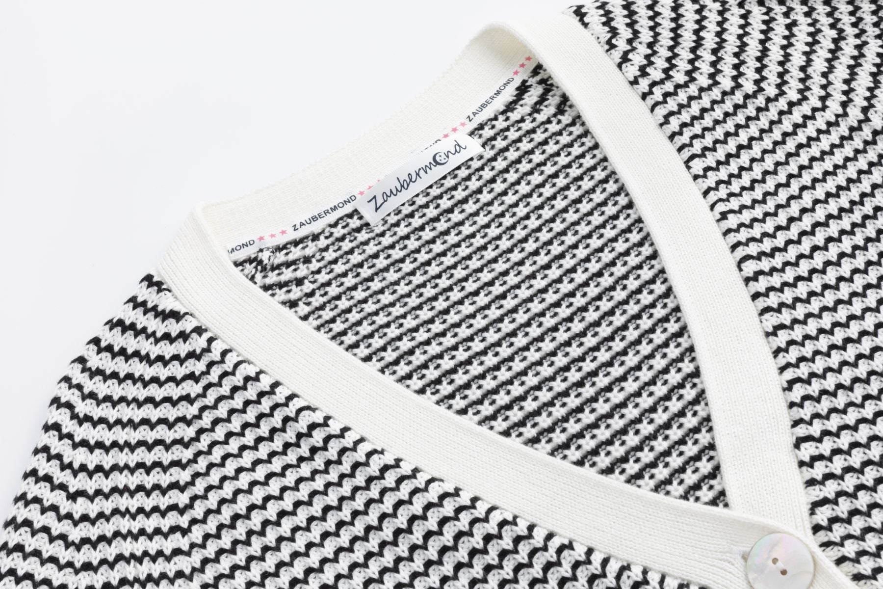 Baumwoll-Strickjacke OFF WHITE
