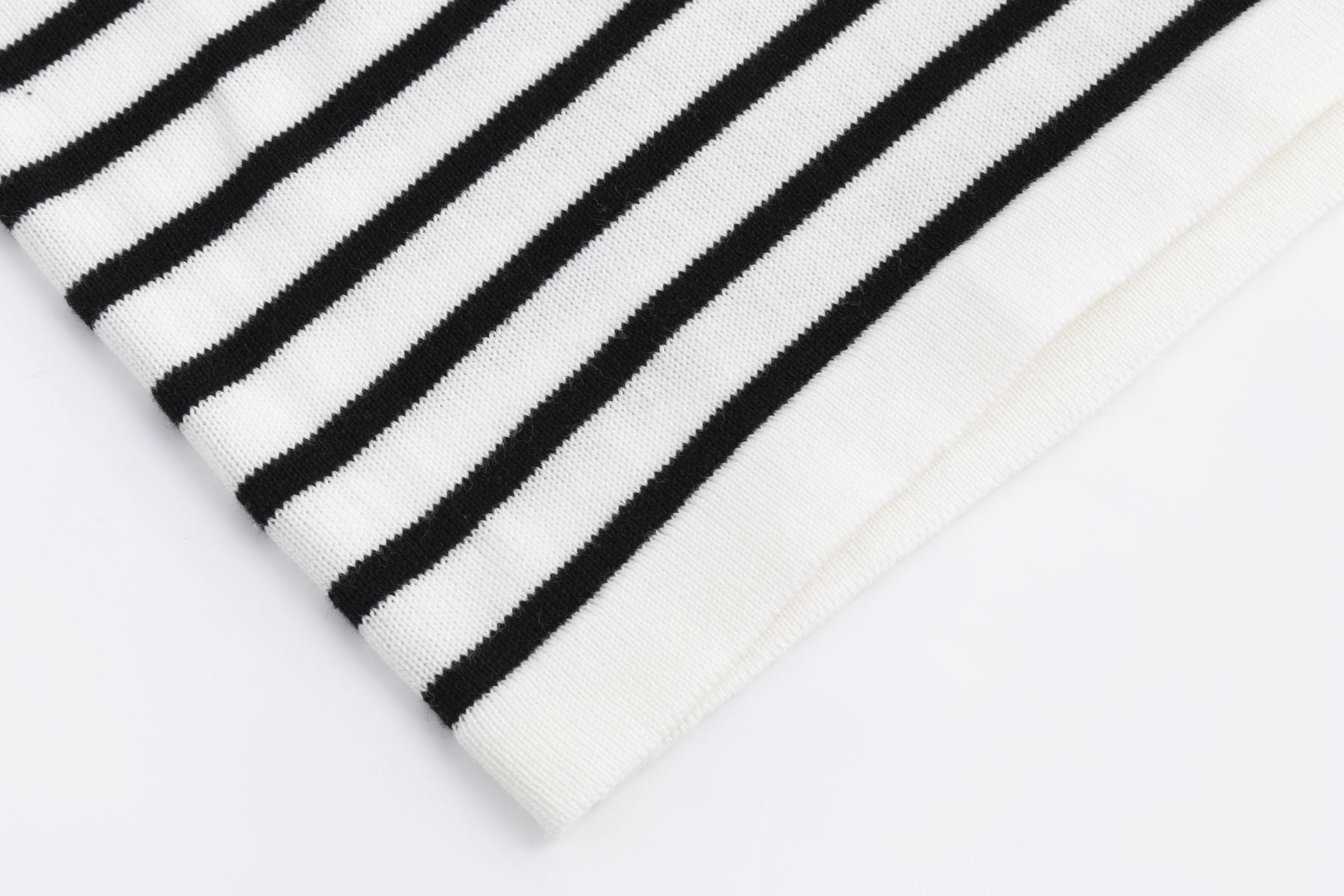 Baumwoll Strickpullover BLACK