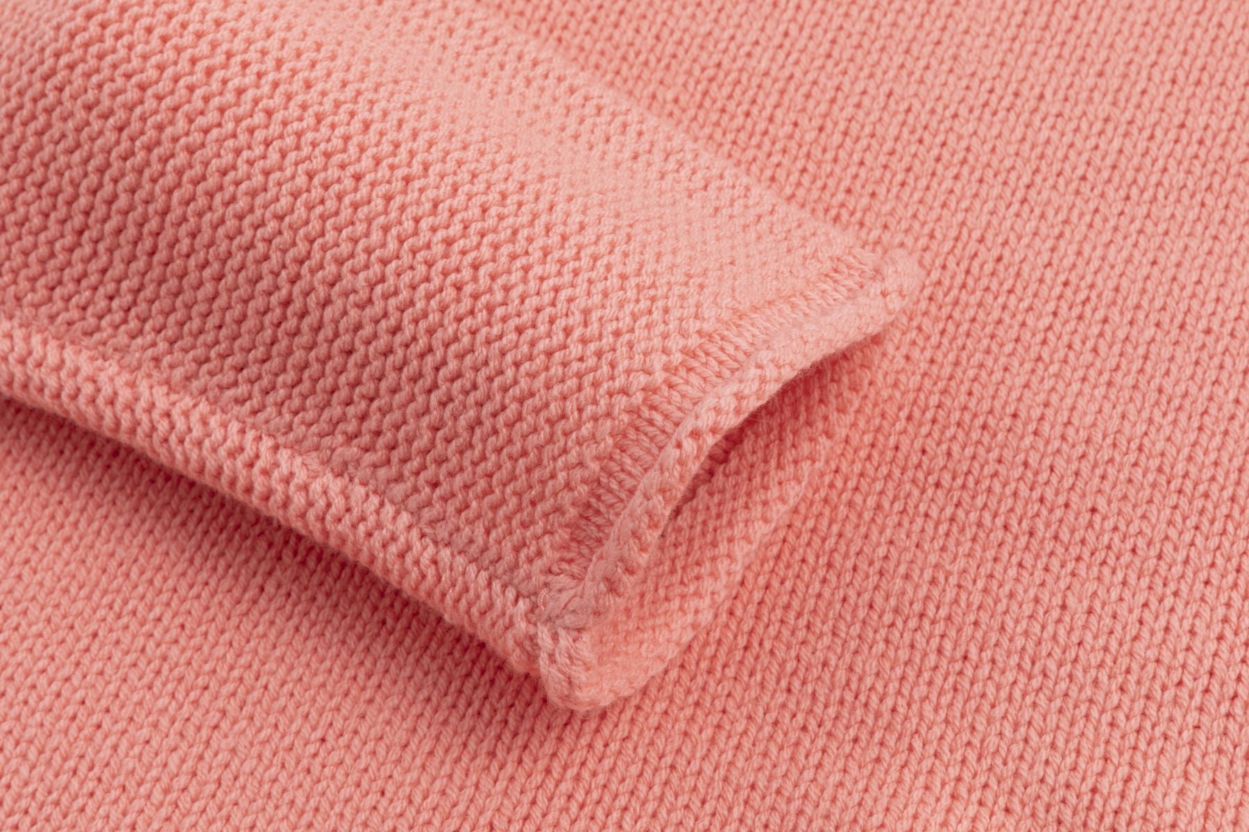 Strickpullover mit Stickerei in Peach