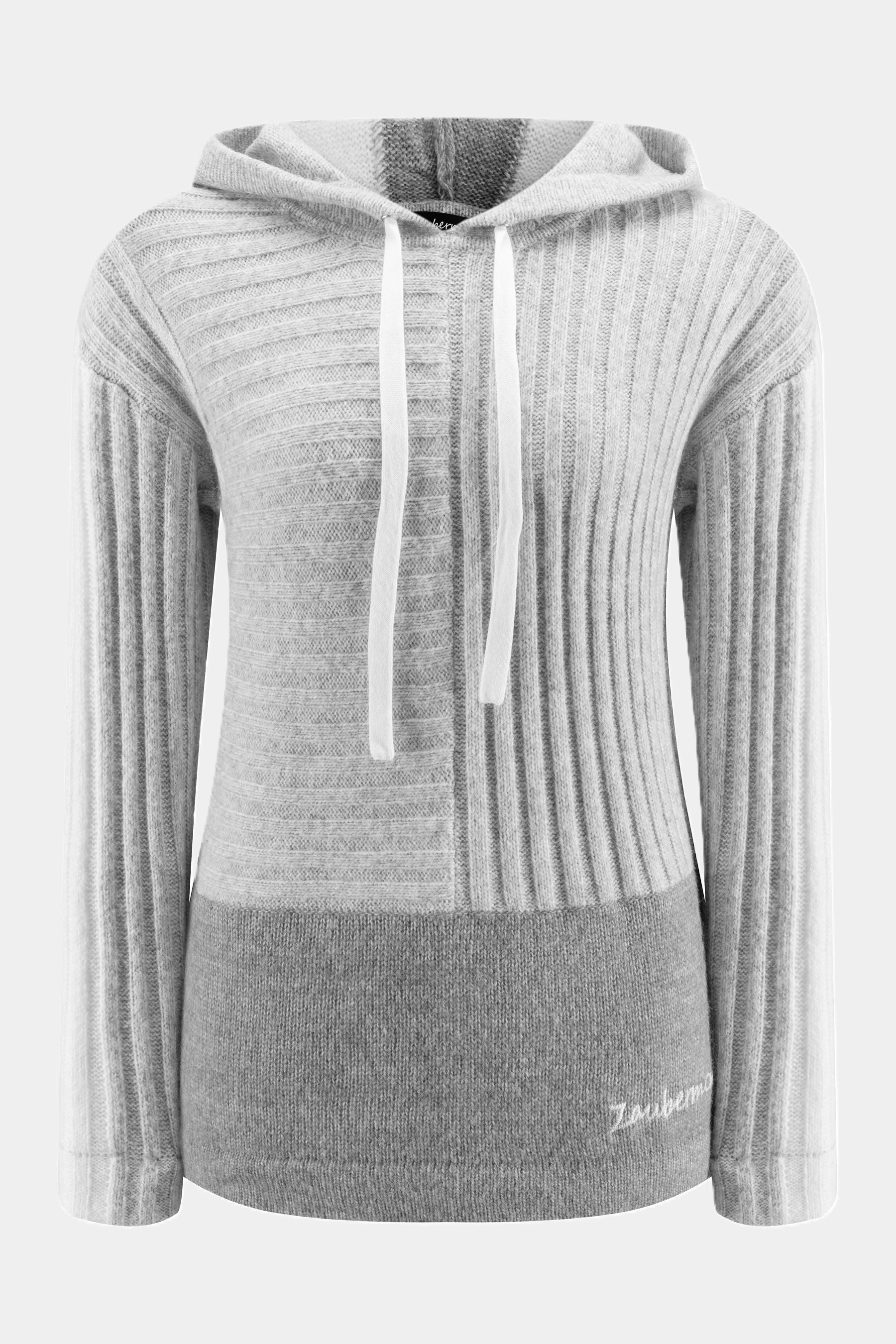 Zaubermond Kapuzenpullover mit Sternenmuster LIGHT GREY