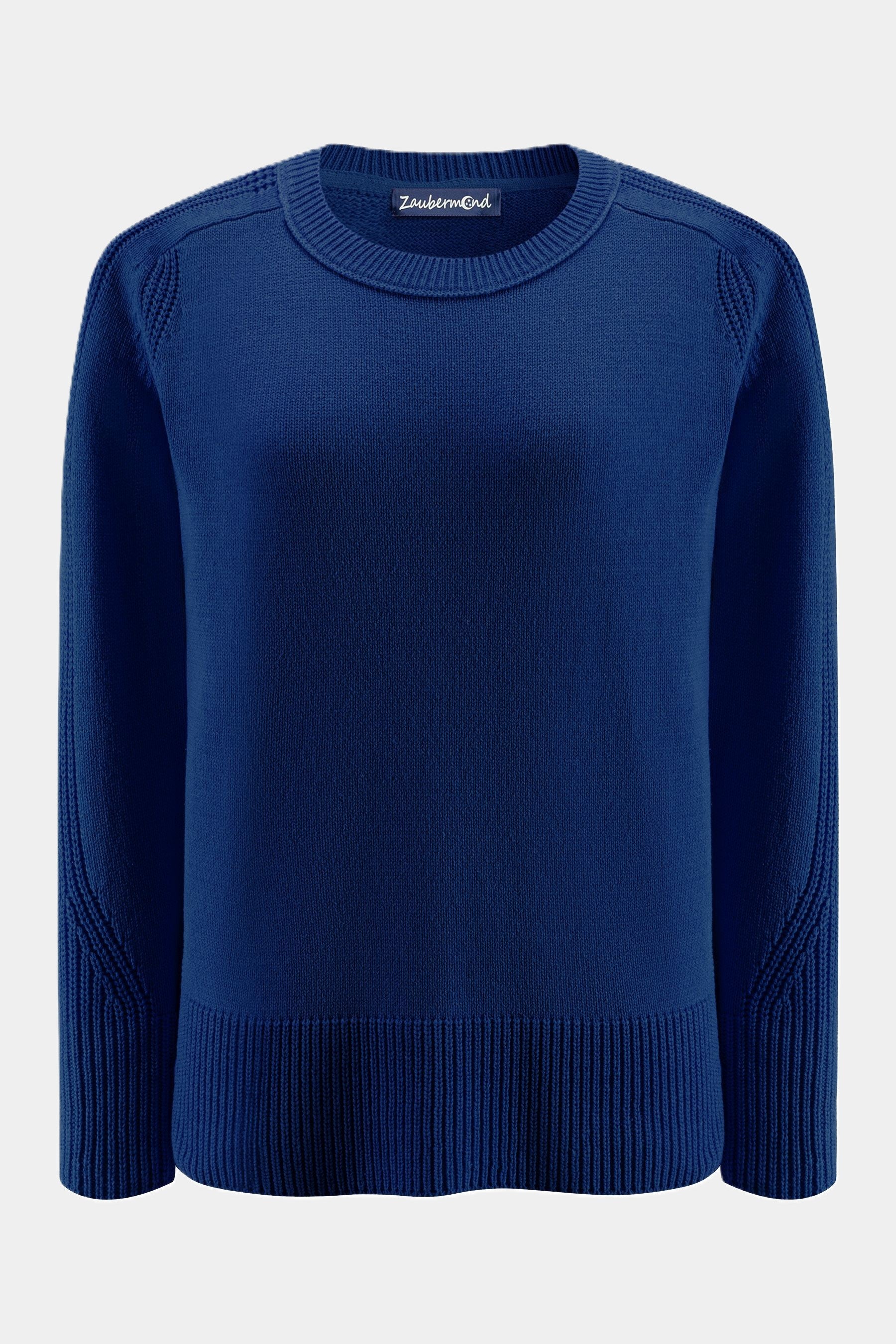Zaubermond Strickpullover mit Strukturakzenten QUEENS BLUE L/G FEHLT