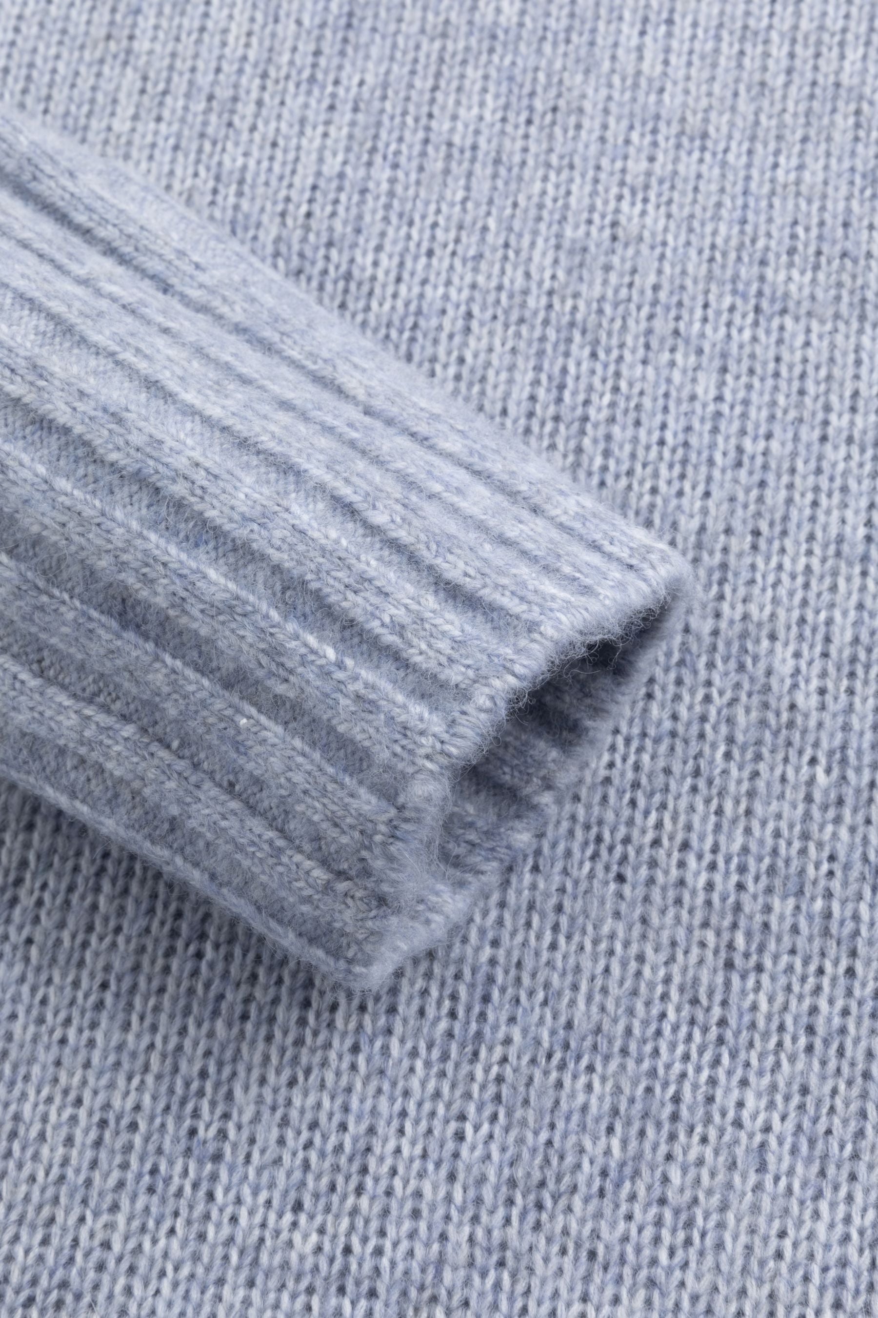 Zaubermond Strickpullover Unifarben mit Stehkragen - JEANS Zaubermond