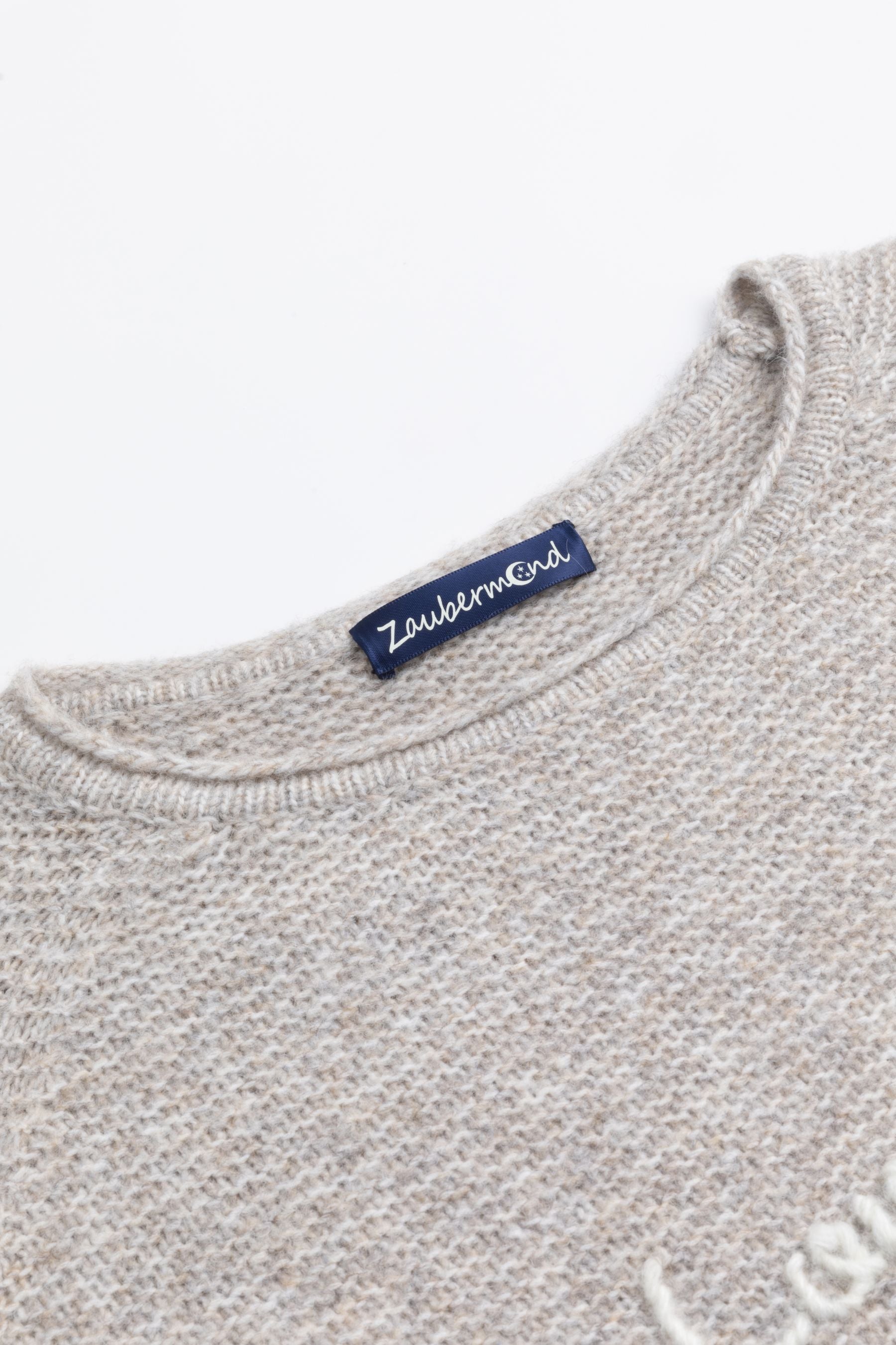 Zaubermond Strickpullover „Love sees no colour“ MARMOR L/G FEHLT