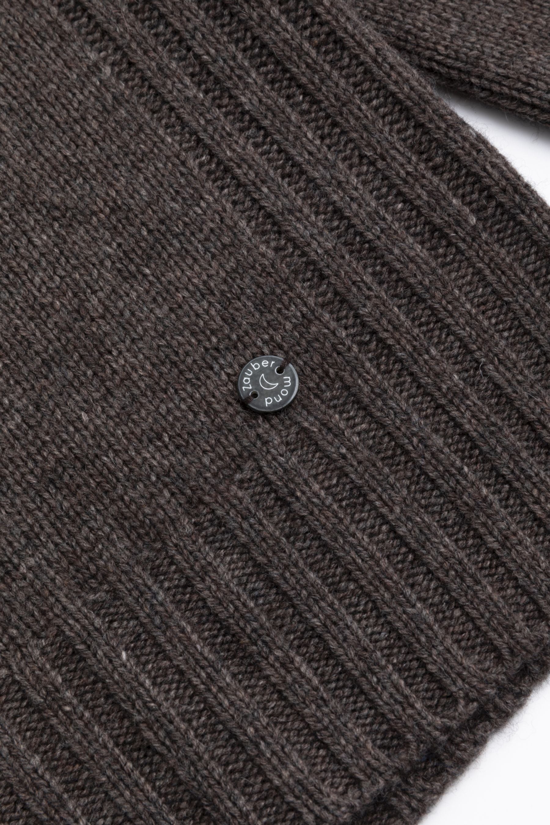 Zaubermond Rollkragenpullover mit Strukturdetails SCHOKO