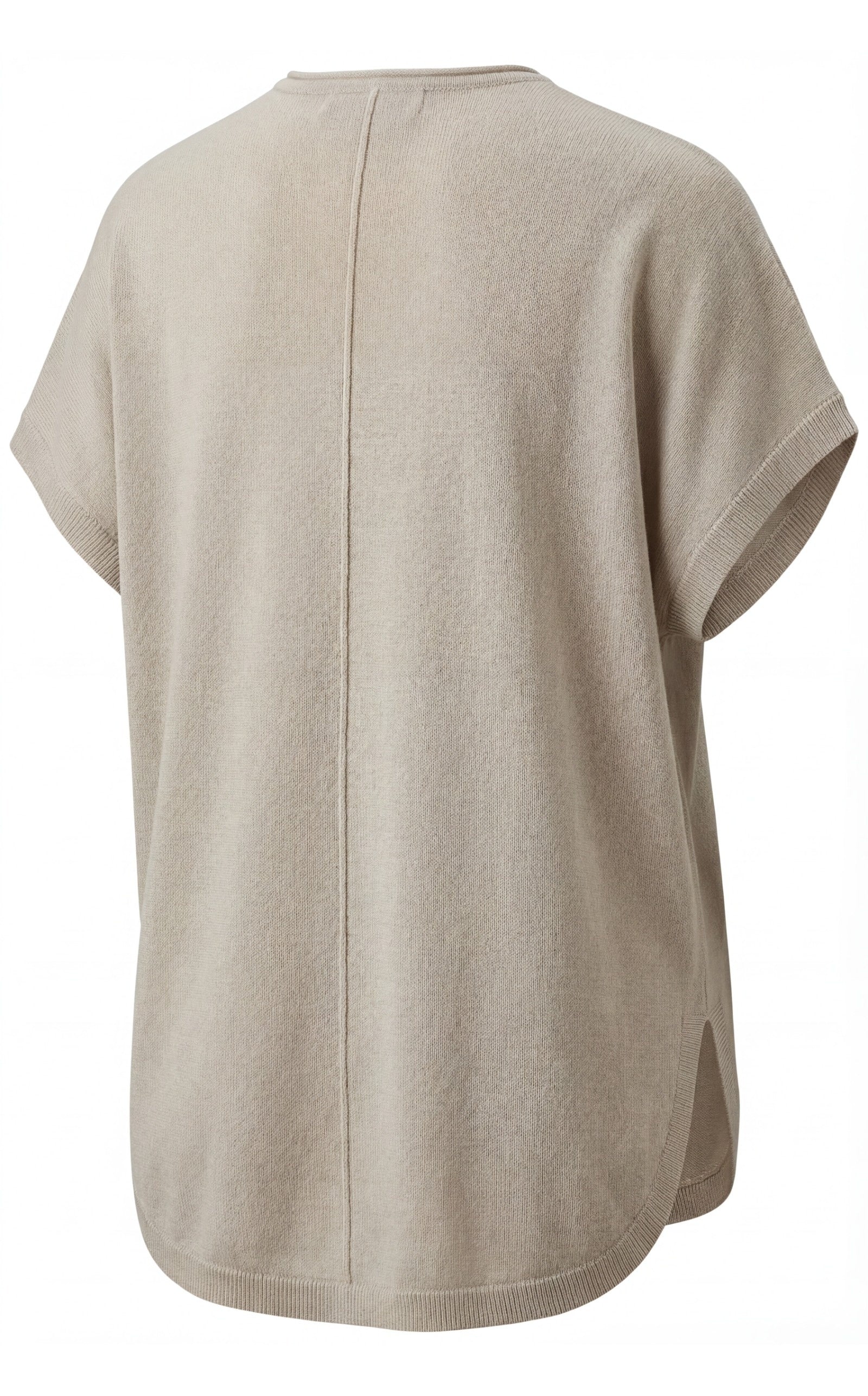 Lockerer V-Ausschnitt Feinstrick Pullunder aus Viskose, Frühling