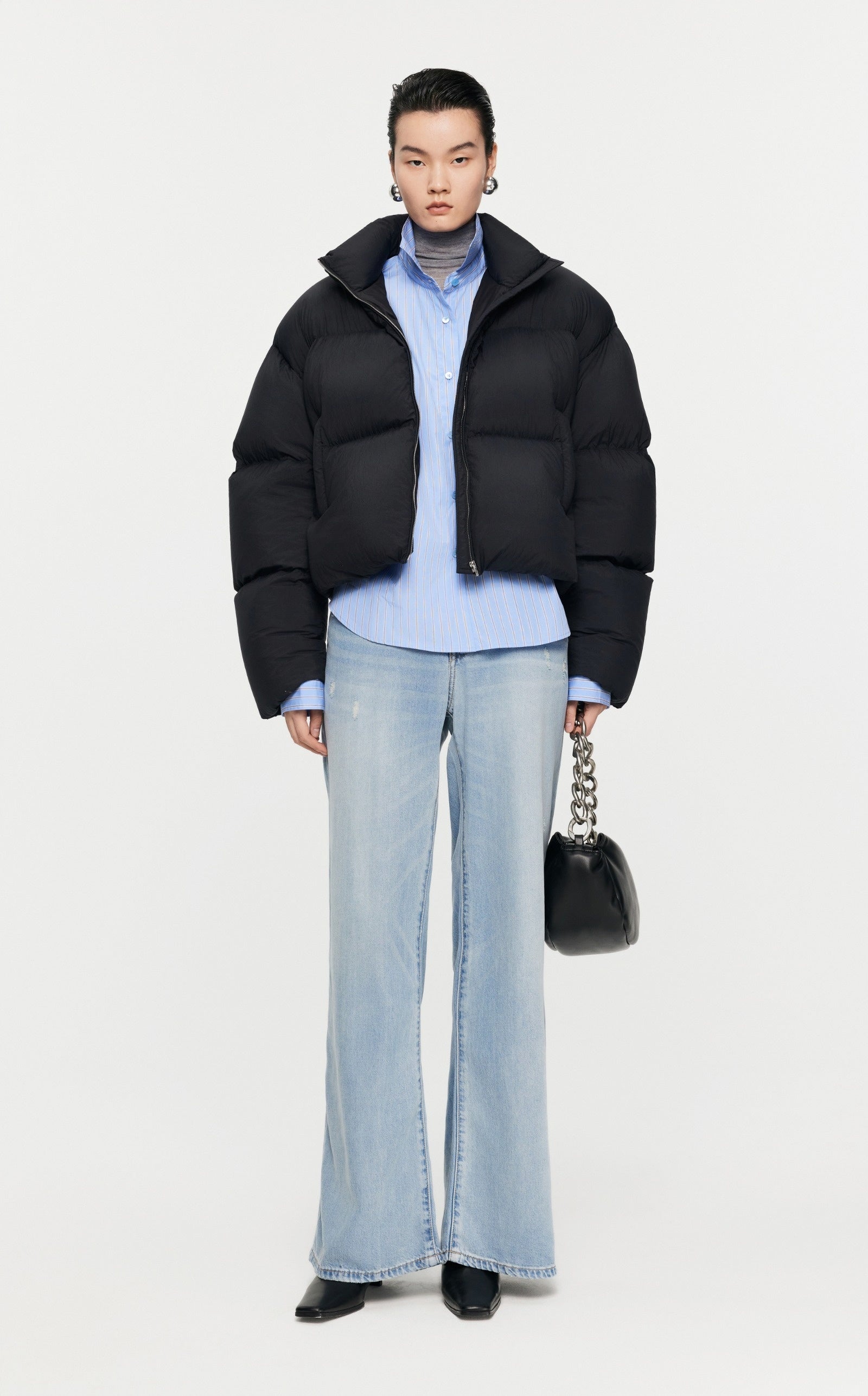 Damen Cropped Pufferjacke mit stylischem Flair JNBY