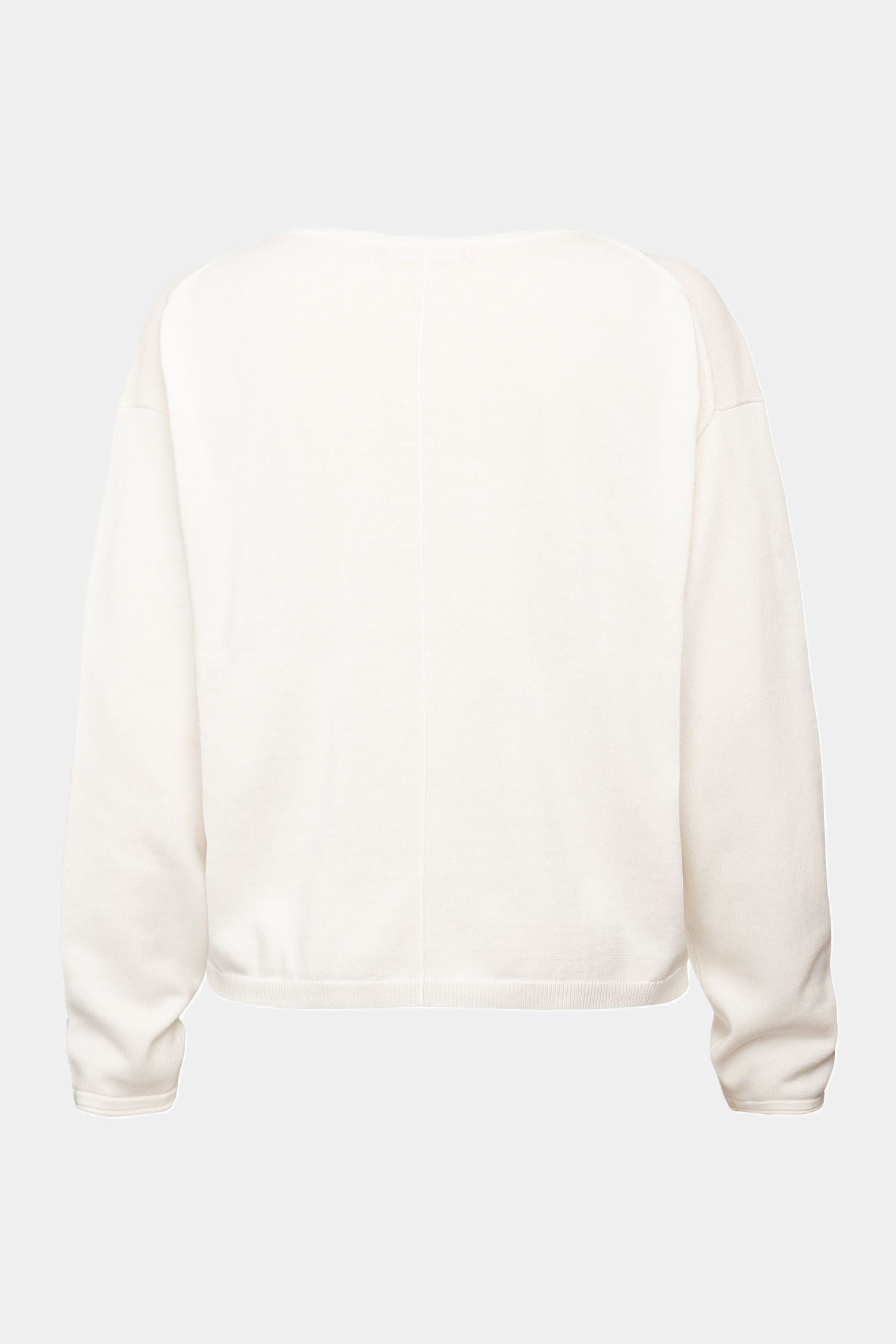 Gebreide trui met opschrift "Côte d’Azur" van blauwe strass-steentjes OFF WHITE