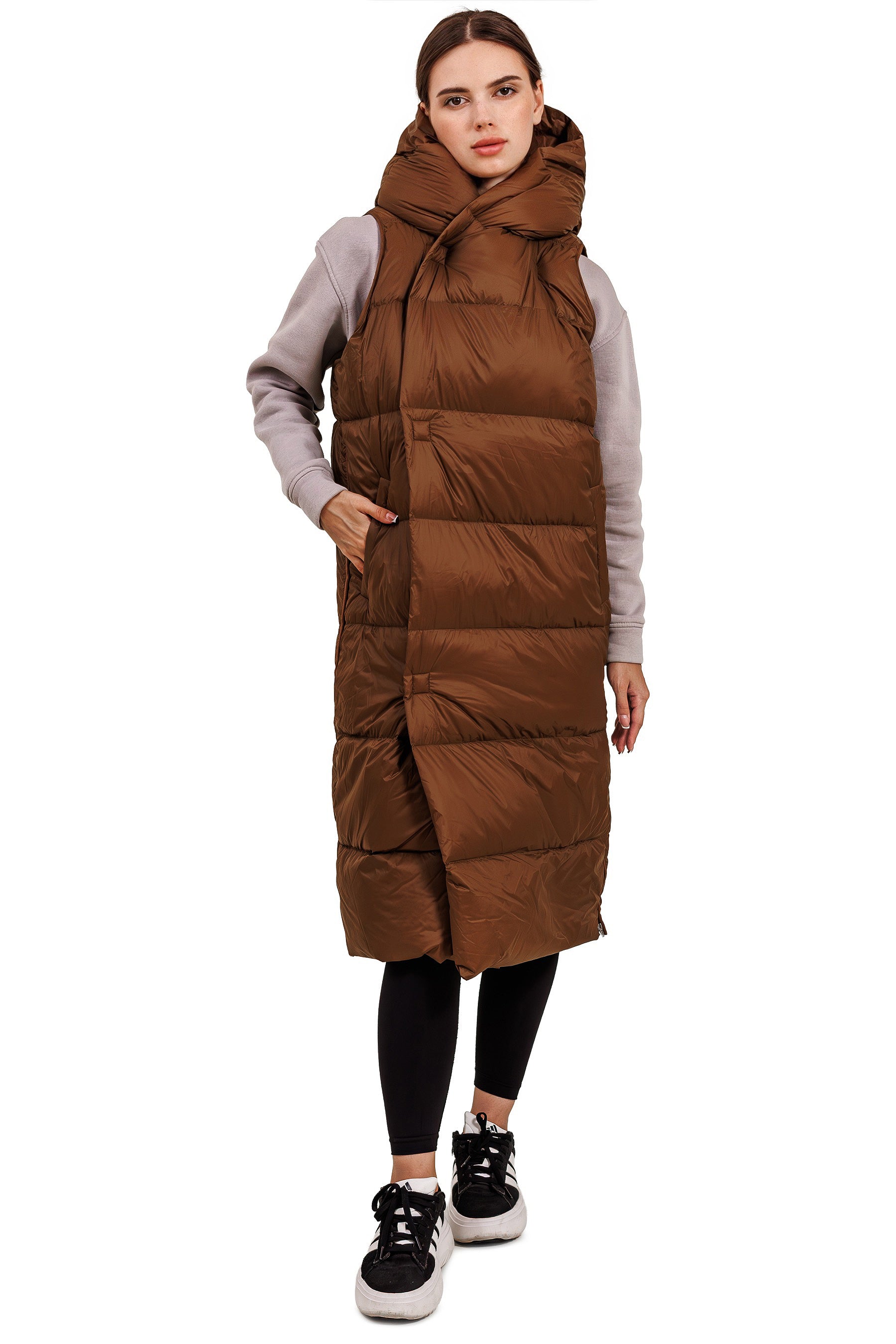 Light down vest BRONZE