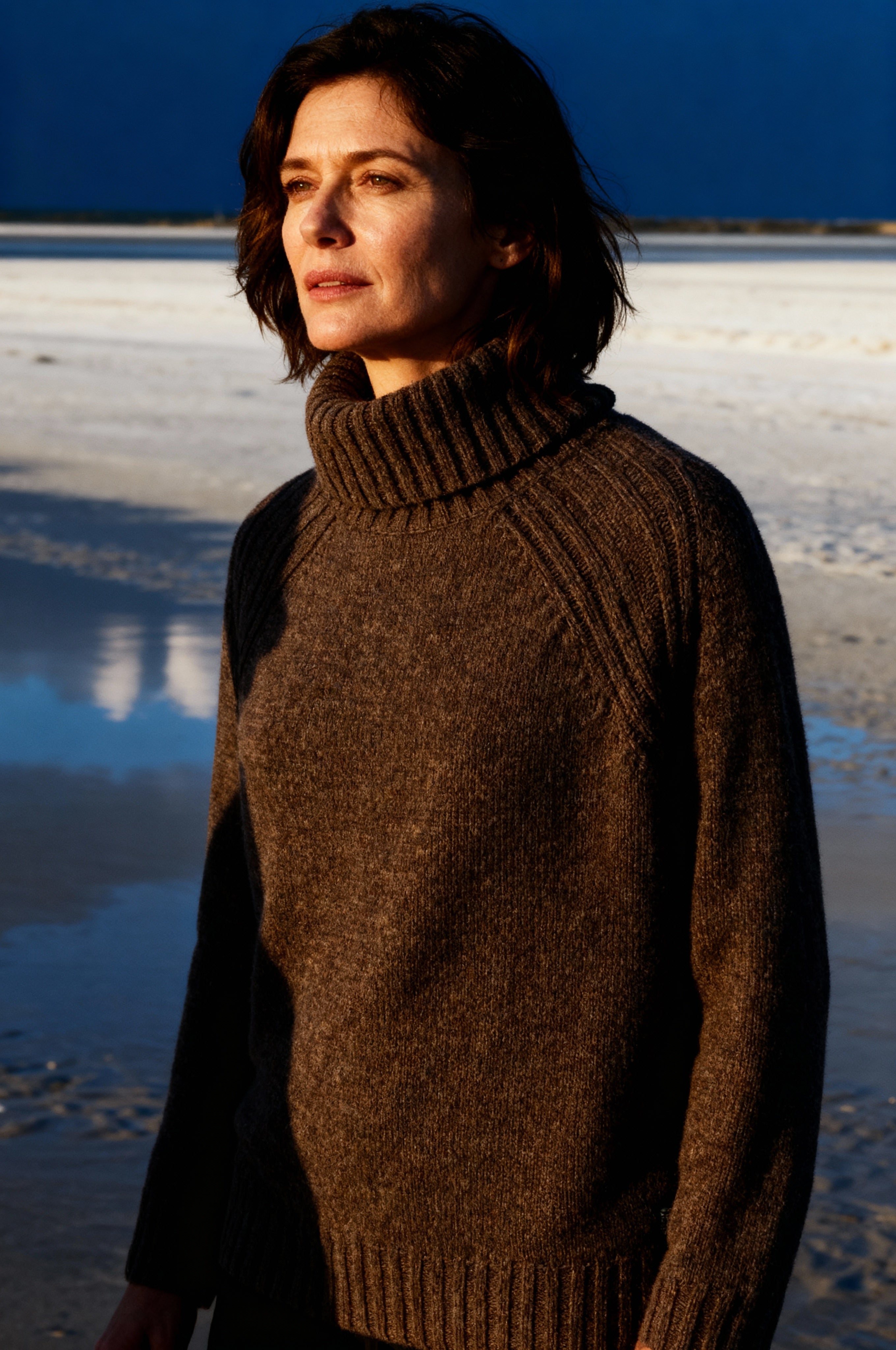 Zaubermond Rollkragenpullover mit Strukturdetails - SCHOKO Zaubermond