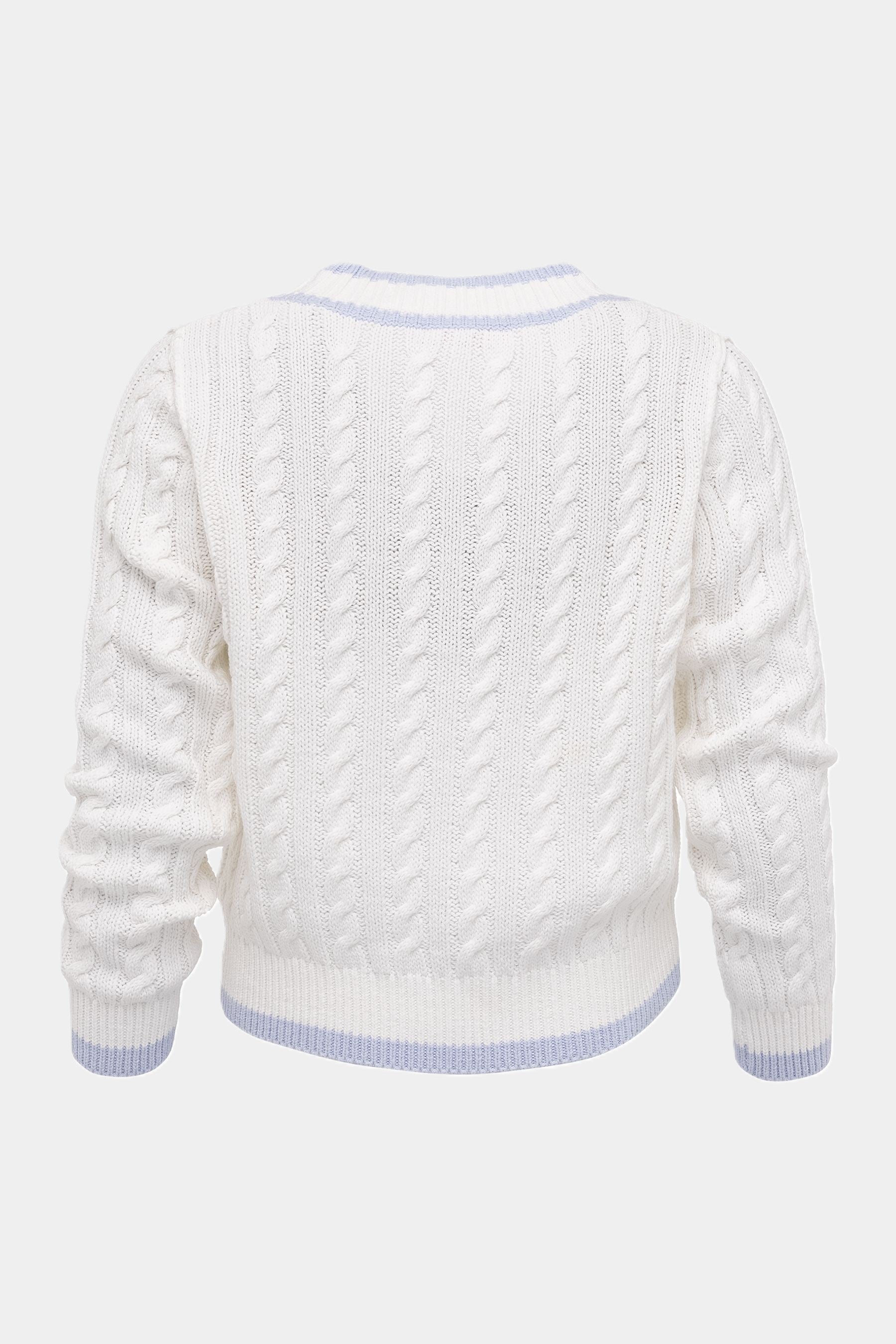 Pull en tricot BLANC
