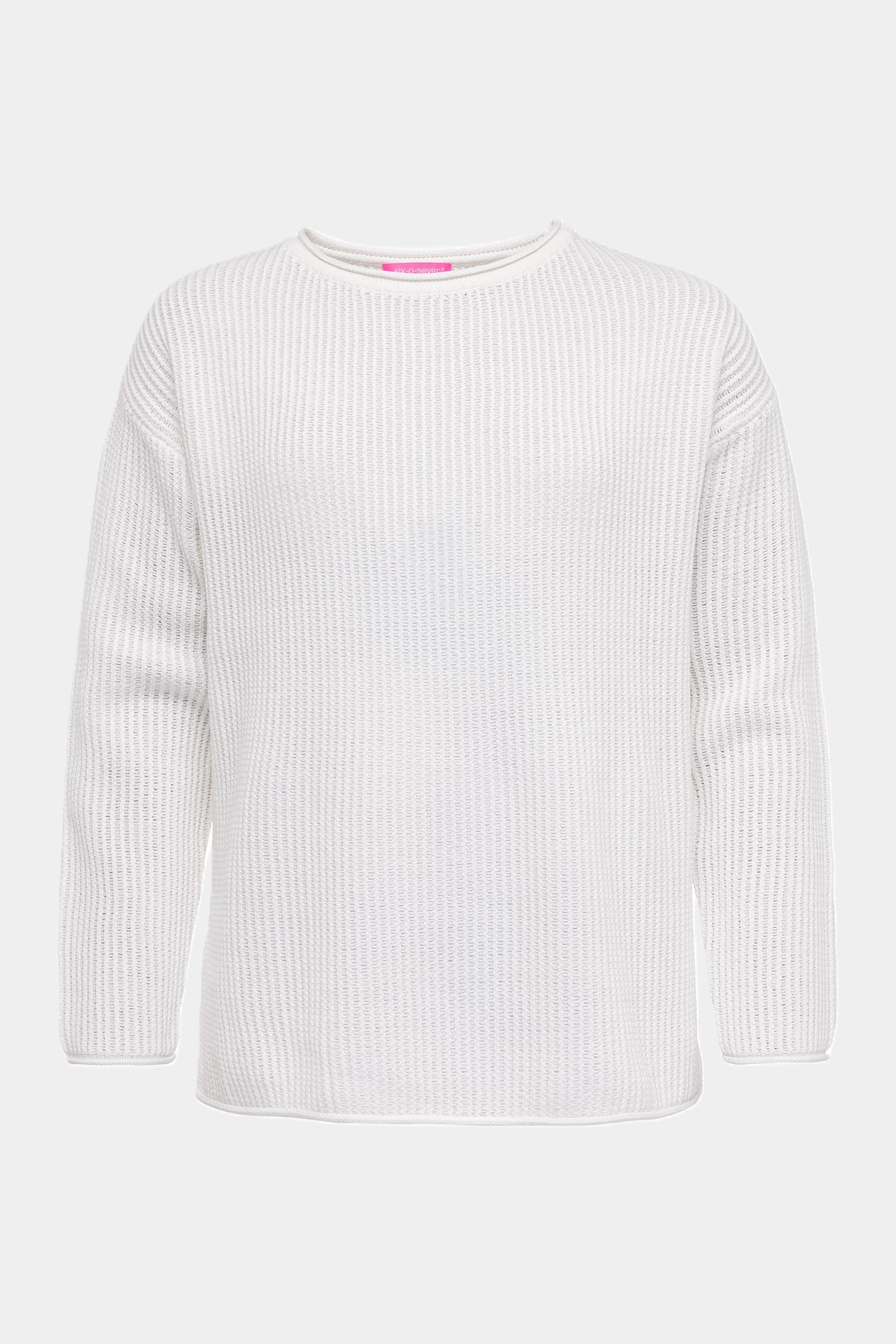 Pull en tricot BLANC