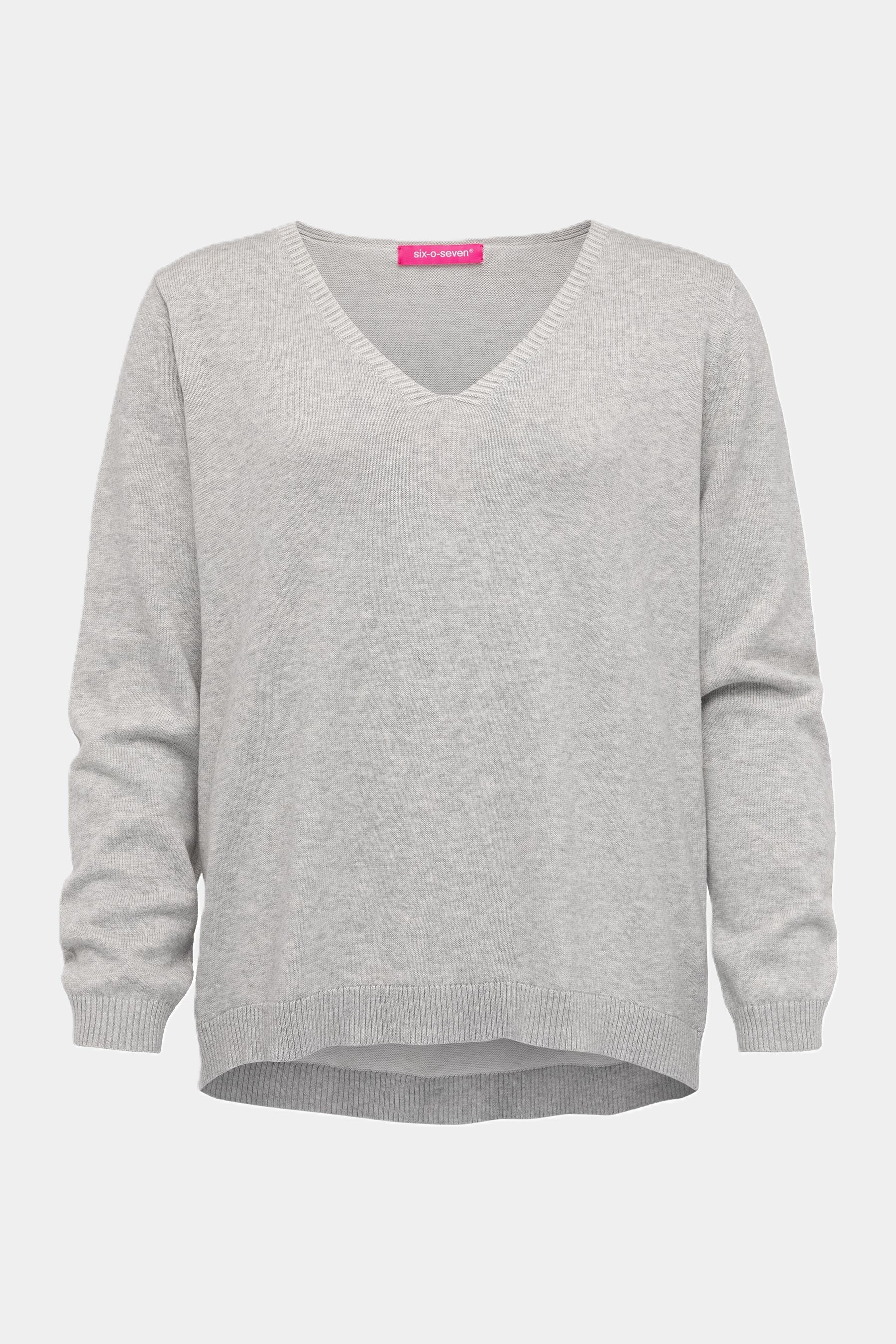 Pull-over en tricot GRIS CLAIR
