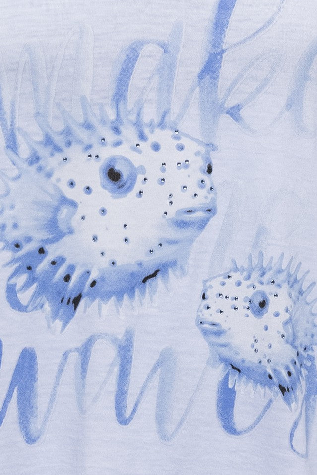 T-Shirt mit maritimem Print CLOUD