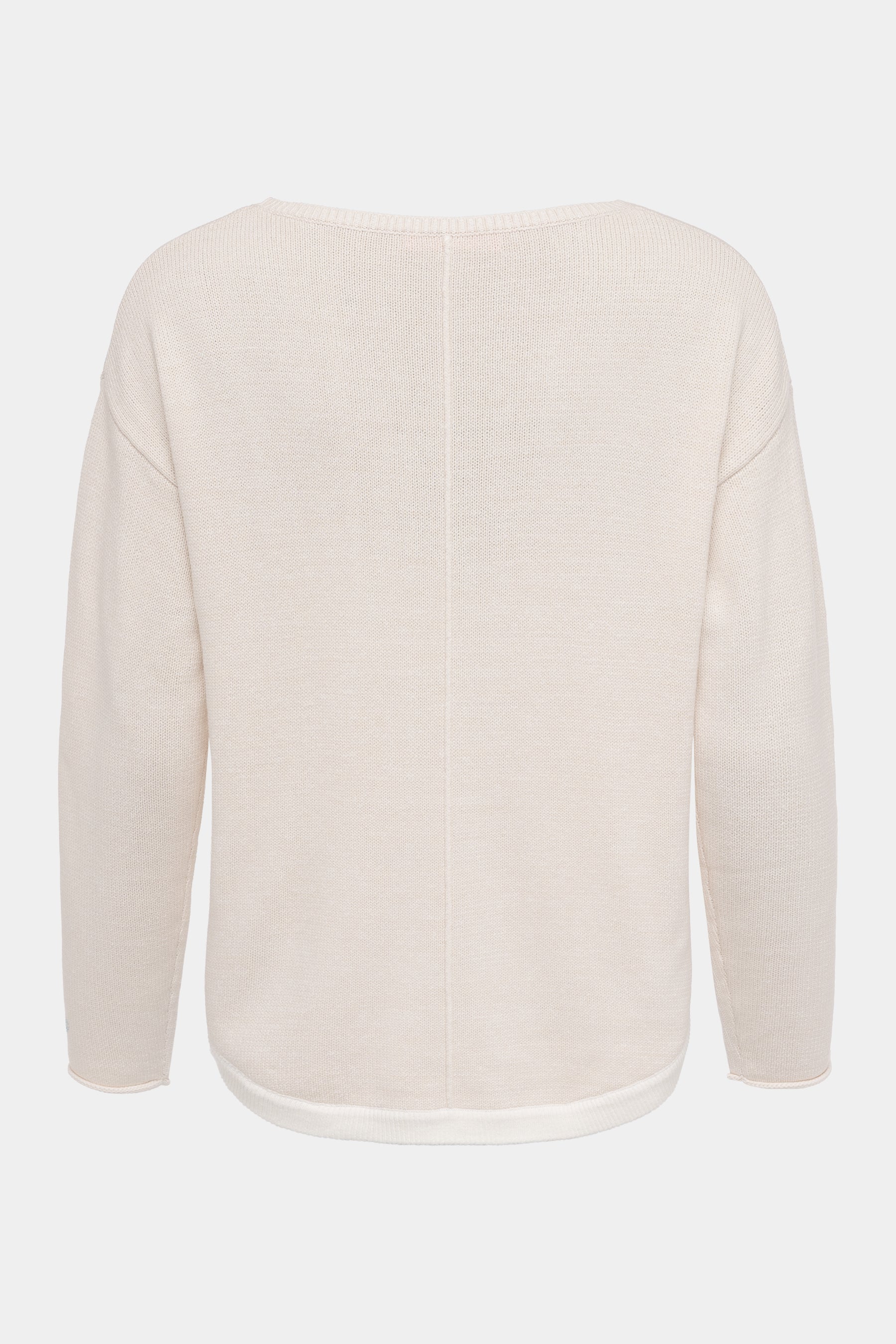 Pull-over en maille pour femmes de six-o-seven avec épaule tombante, col rond, motif strass et contraste