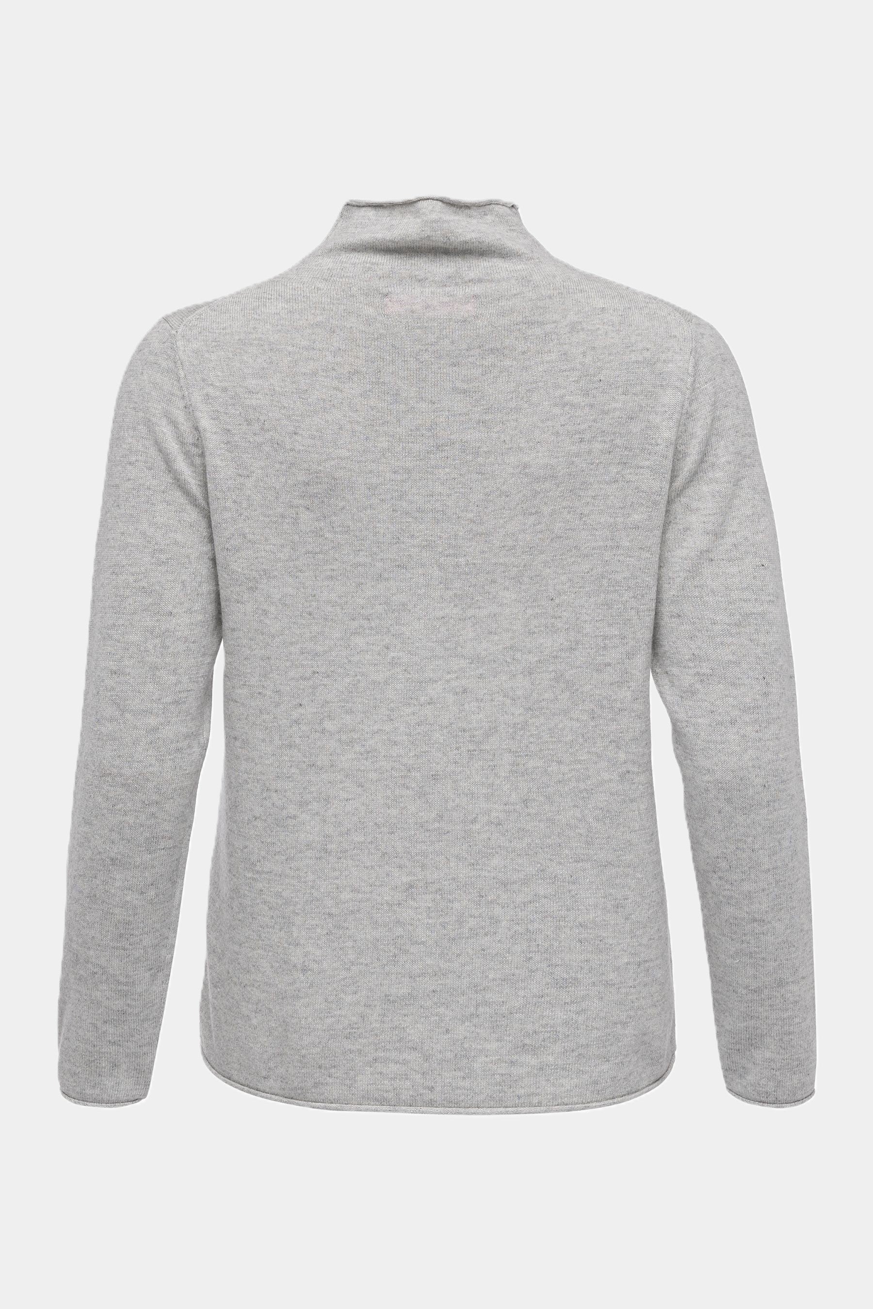 six-o-seven Zeitloser Stehkragen-Pullover LIGHT GREY