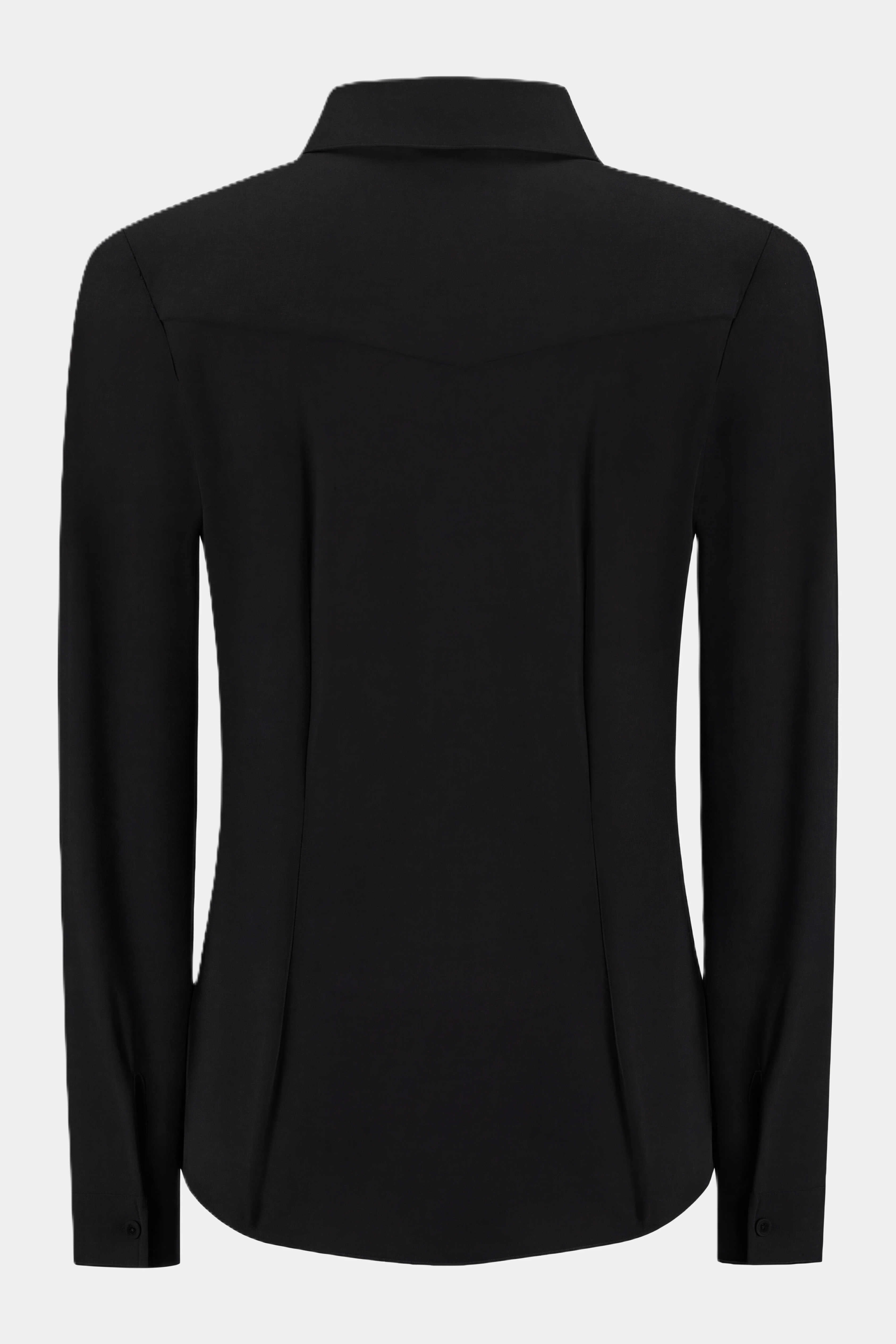 Dames Getailleerde Reisblouse Zwart - Kreukarm & Vormvast